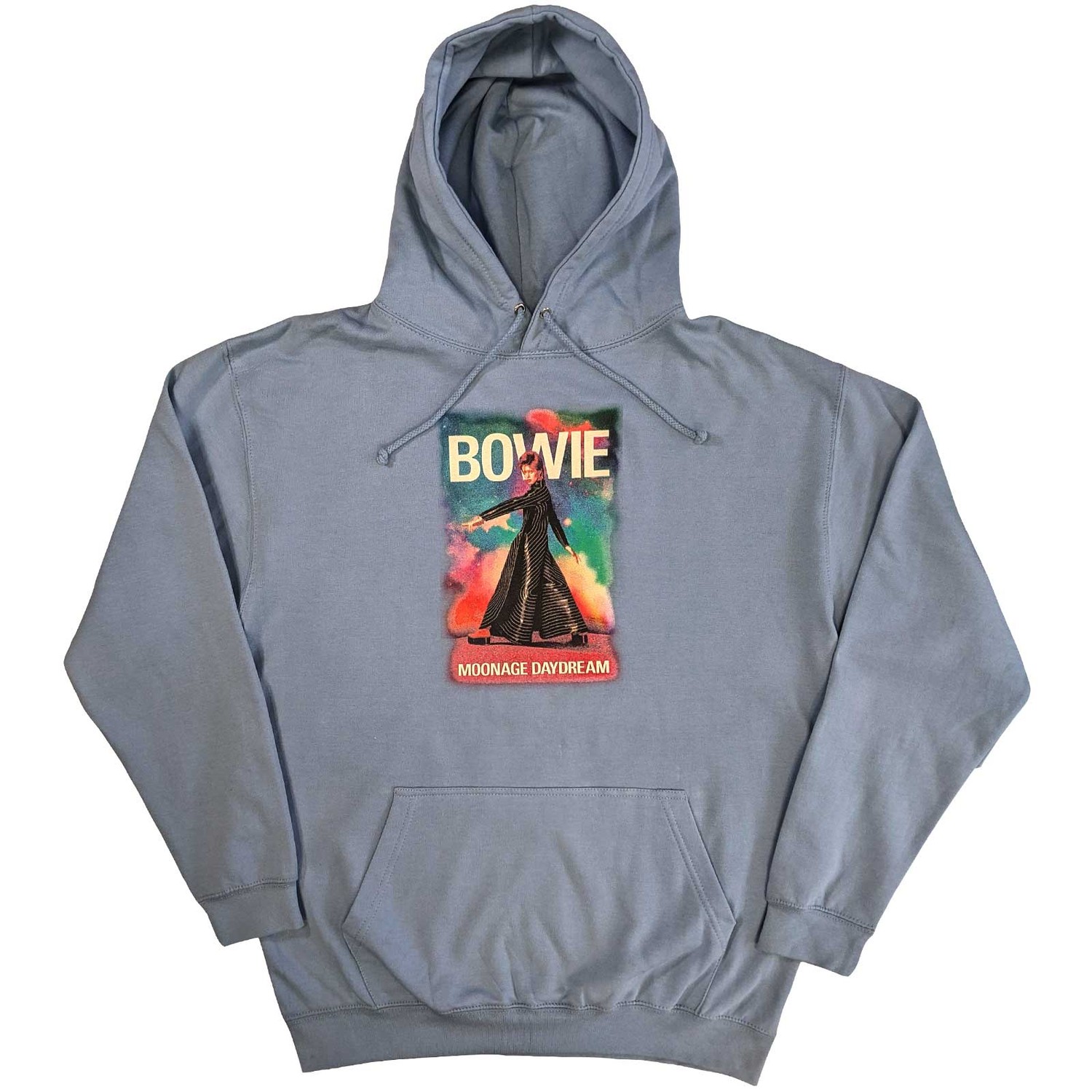 David Bowie Unisex Pullover Hoodie: Moonage 11 Fade (Medium)