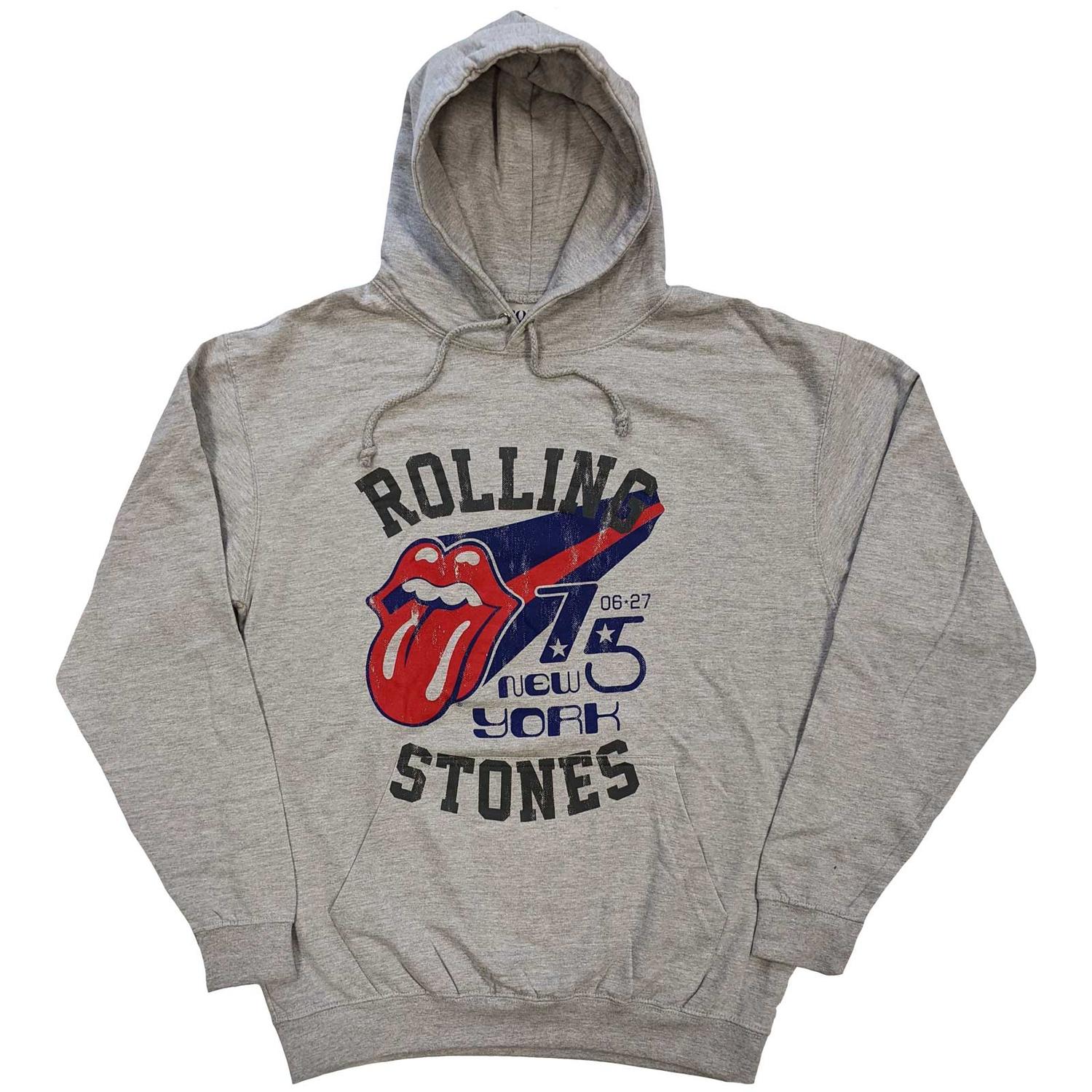The Rolling Stones Unisex Pullover Hoodie: New York '75 (X-Large)