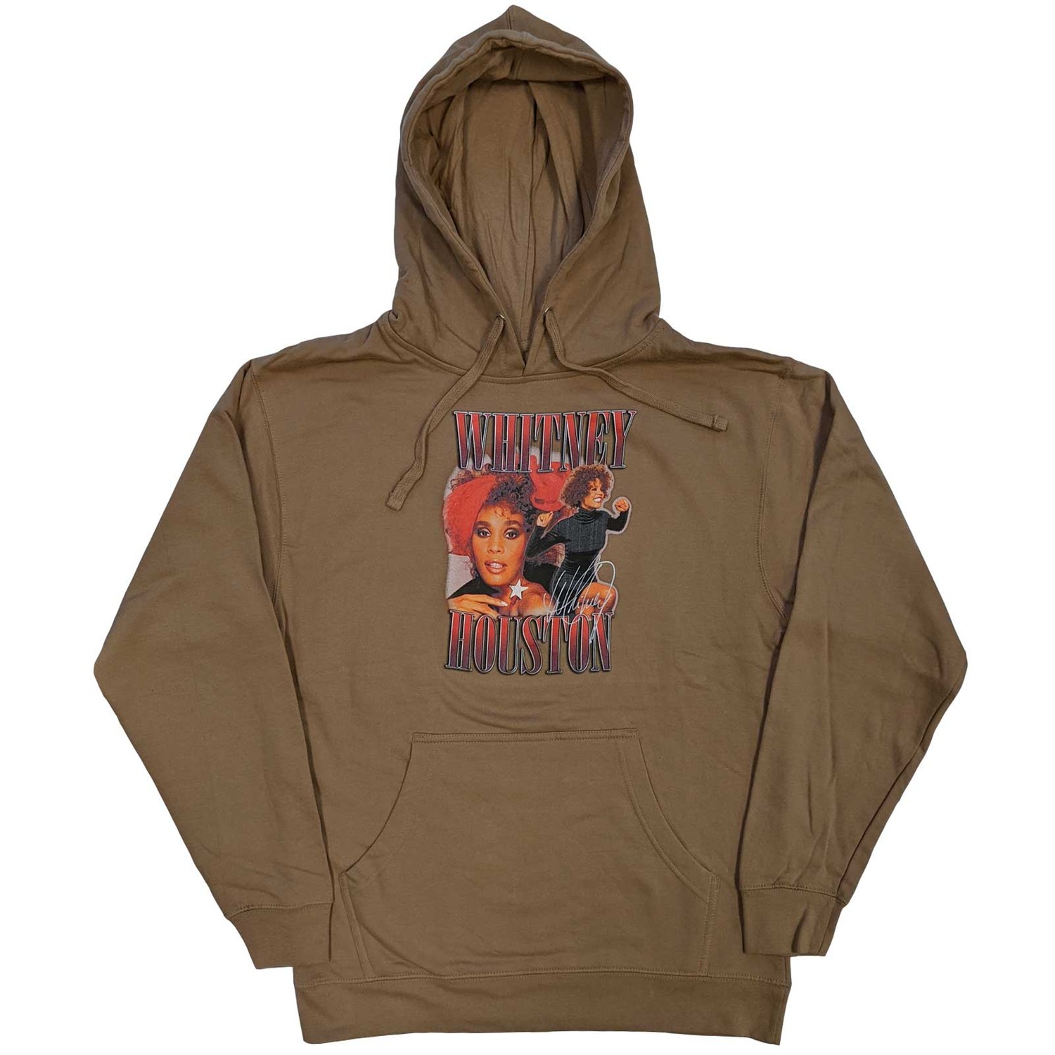 Whitney Houston Unisex Pullover Hoodie: 90s Homage (Large)