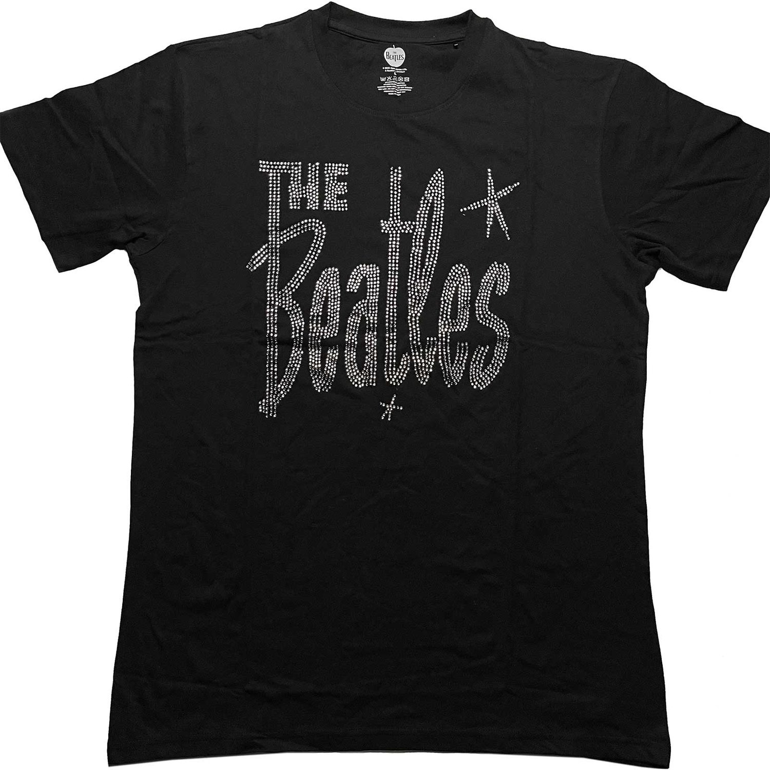 The Beatles Unisex T-Shirt: Retro Logo (Diamante) (Large)