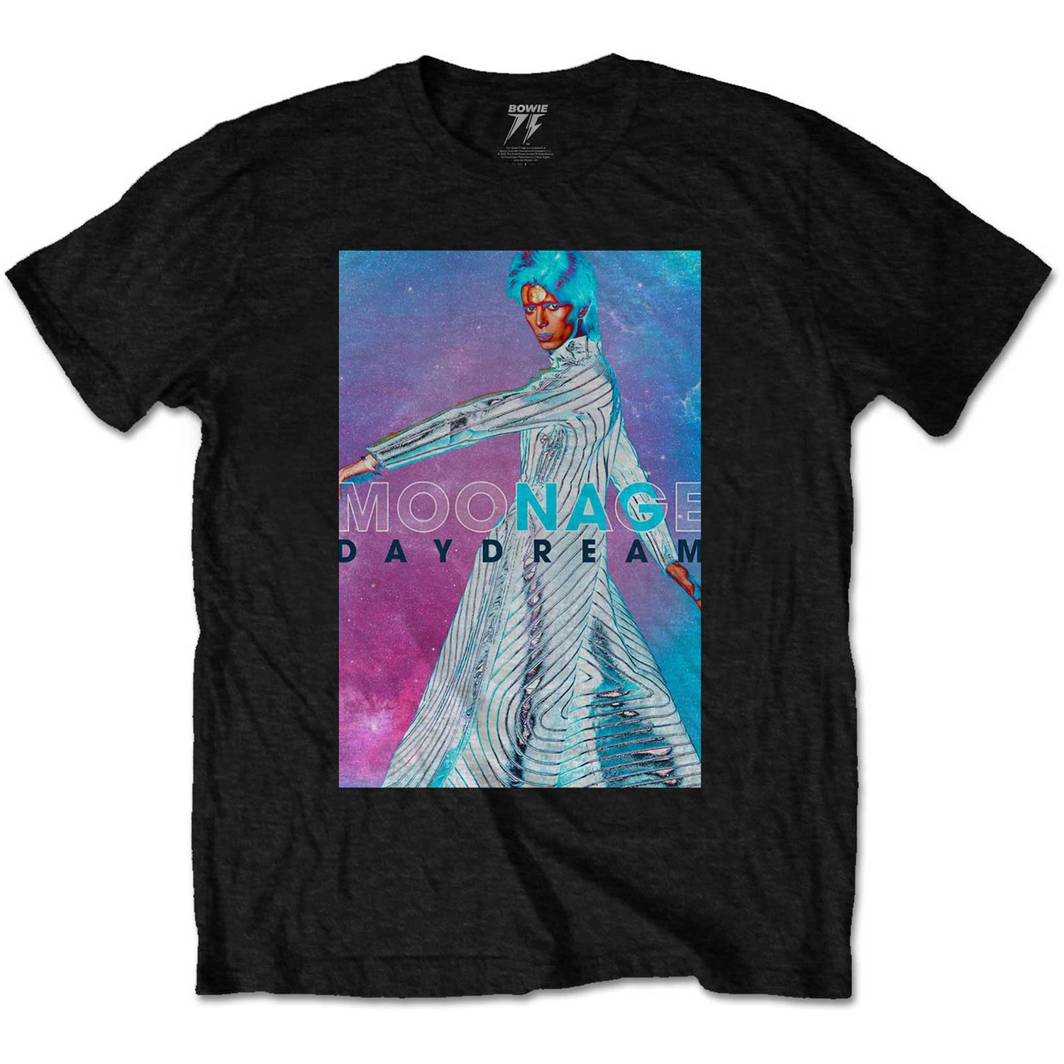 David Bowie Unisex T-Shirt: Moonage Space (Medium)