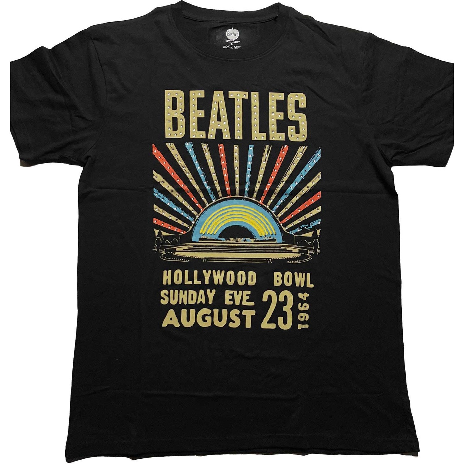 The Beatles Unisex T-Shirt: Hollywood Bowl (Diamante) (Small)