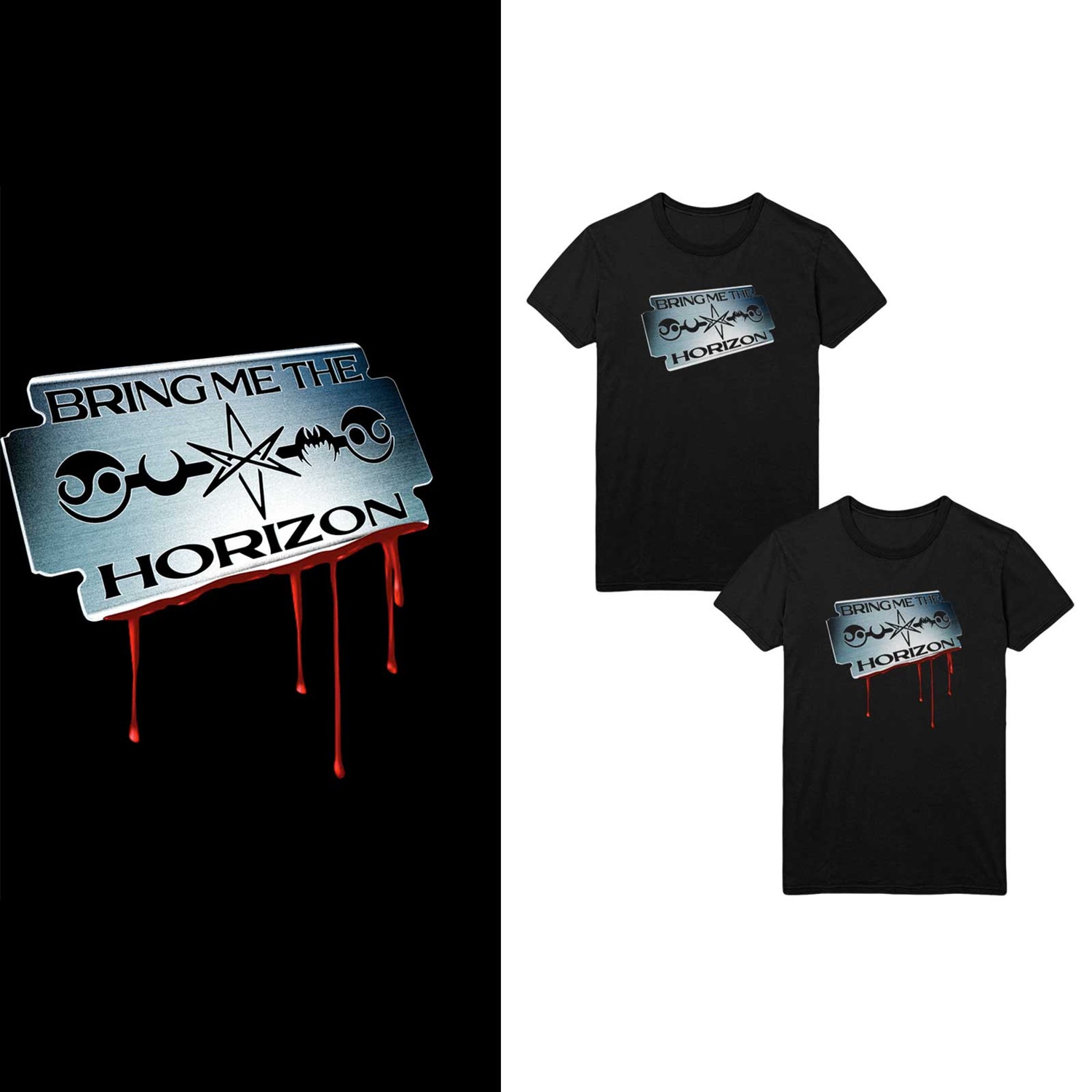 Bring Me The Horizon Unisex T-Shirt: Razor Blade (Large)