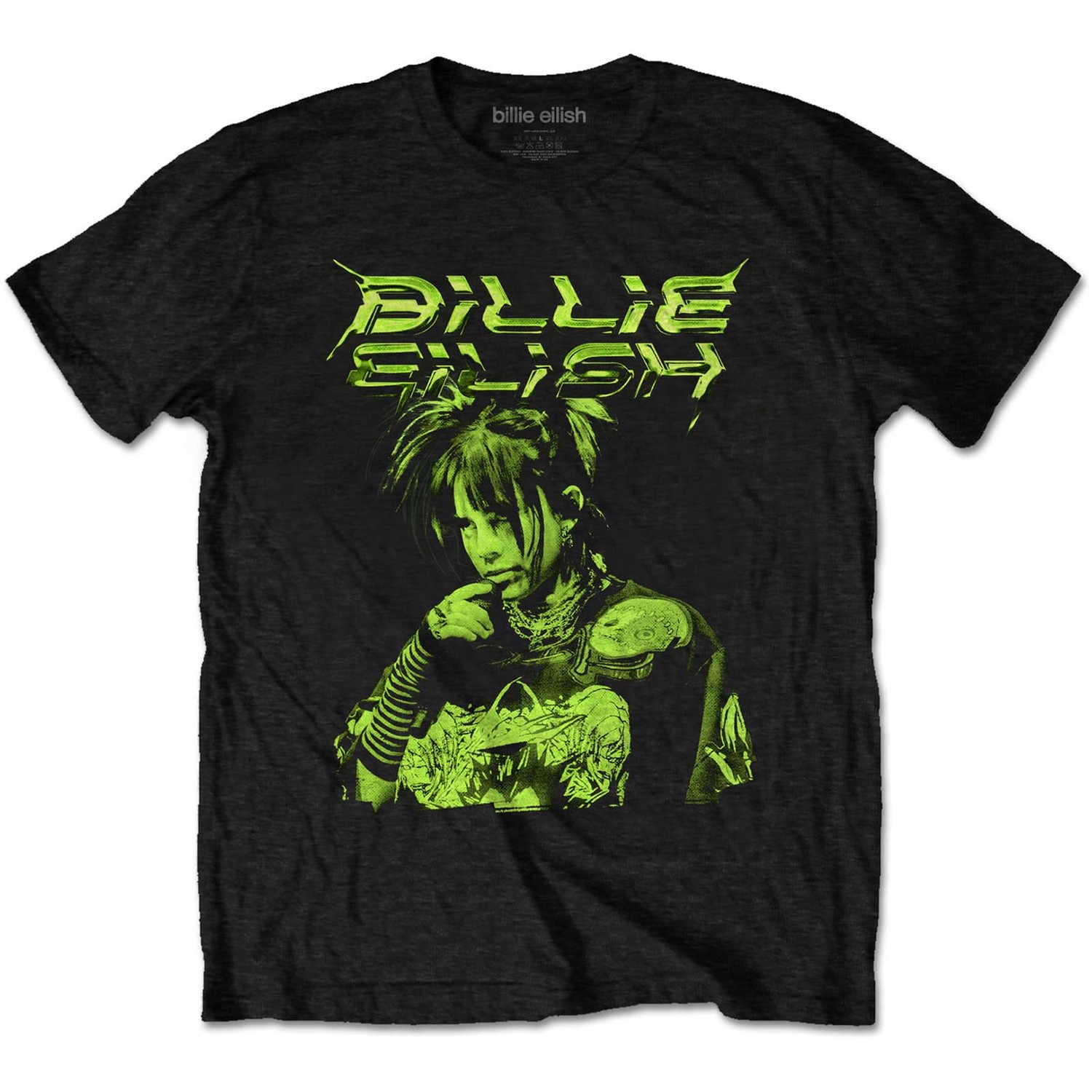 Billie Eilish Unisex T-Shirt: Illustration (Large)