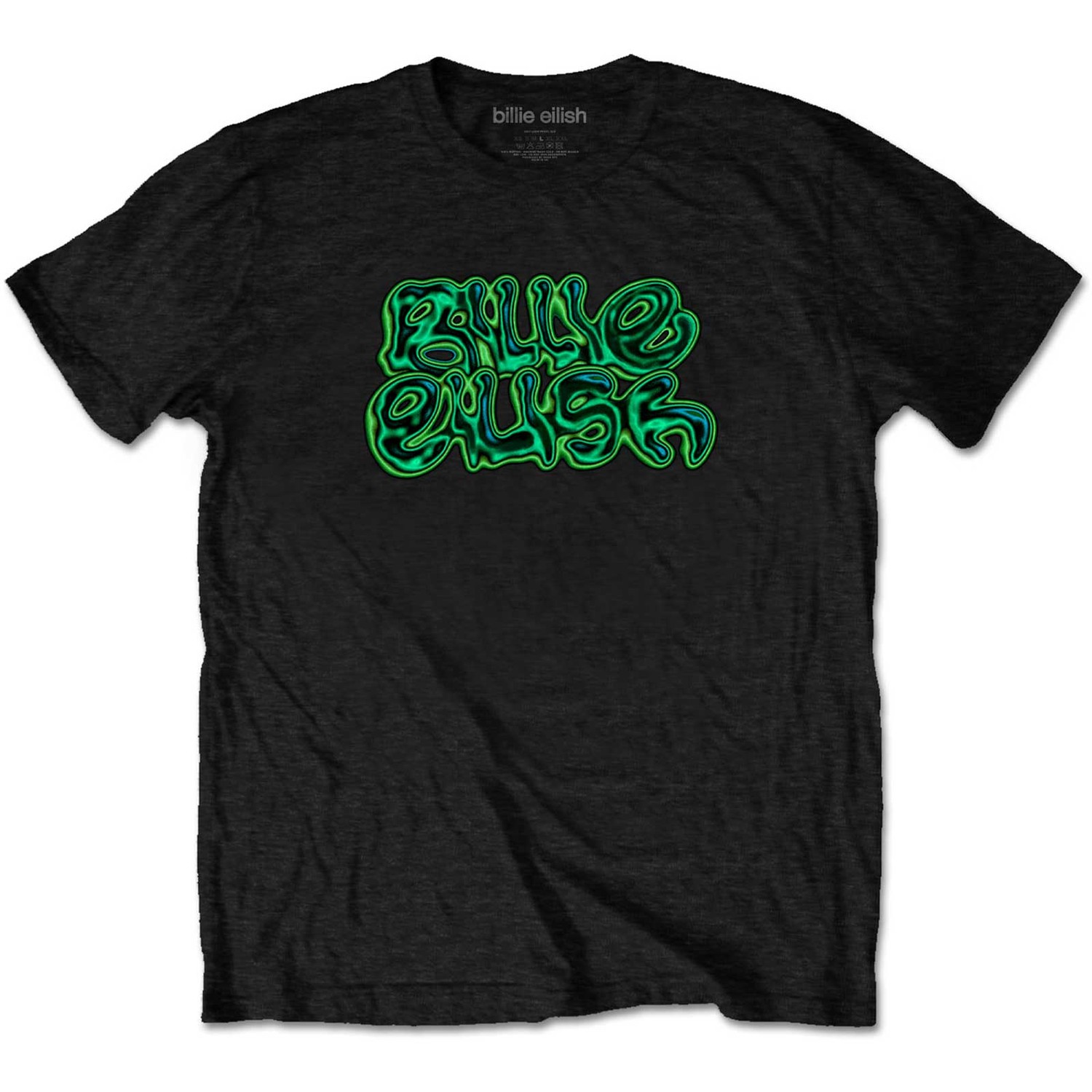 Billie Eilish Unisex T-Shirt: Neon Logo (XX-Large)