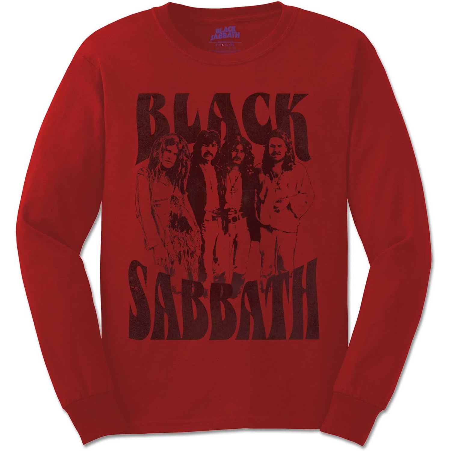 Black Sabbath Unisex Long Sleeve T-Shirt: Band and Logo (Large)