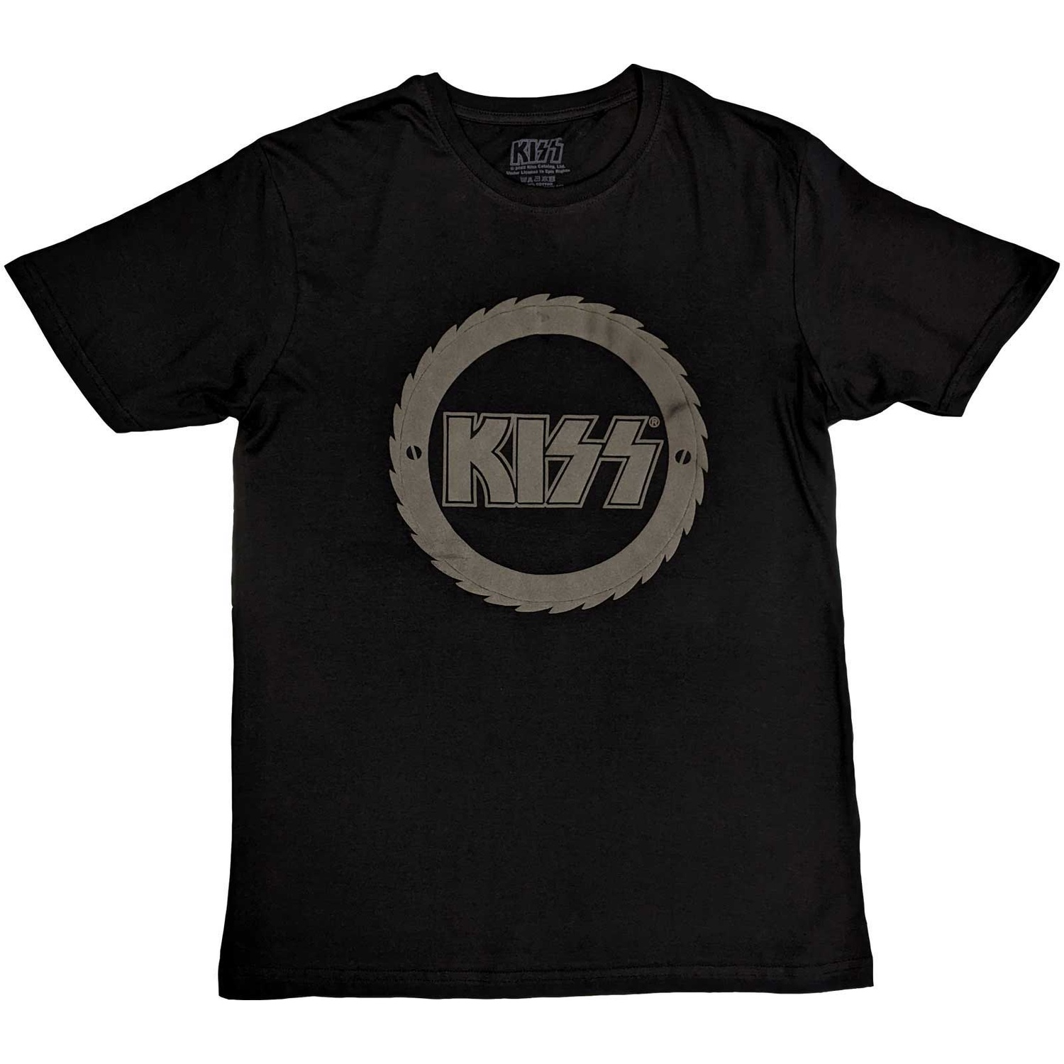KISS Unisex T-Shirt: Buzzsaw Logo (Hi-Build) (Large)