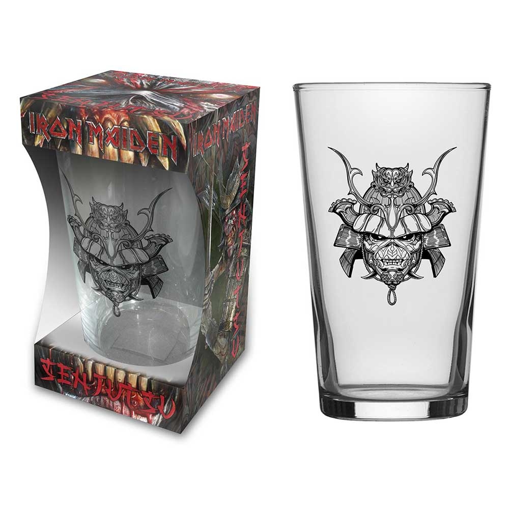 IRON MAIDEN BEER GLASS - SENJUTSU (BOXED)