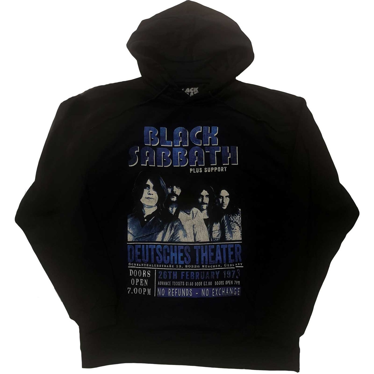 Black Sabbath Unisex Pullover Hoodie: Deutsches '73 (Eco-Friendly) (Large)