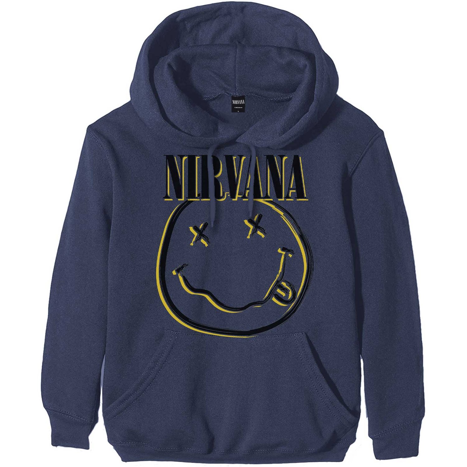 Nirvana Unisex Pullover Hoodie: Inverse Smiley (X-Large)