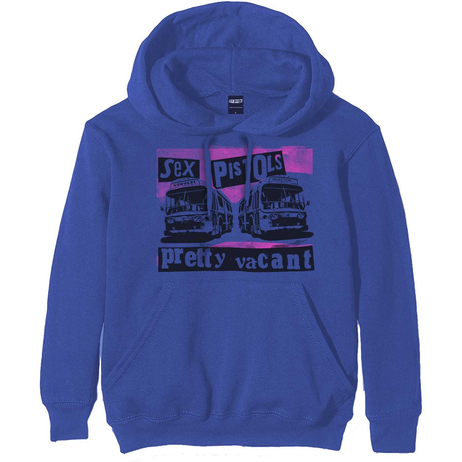The Sex Pistols Unisex Pullover Hoodie: Pretty Vacant Coaches (Large)
