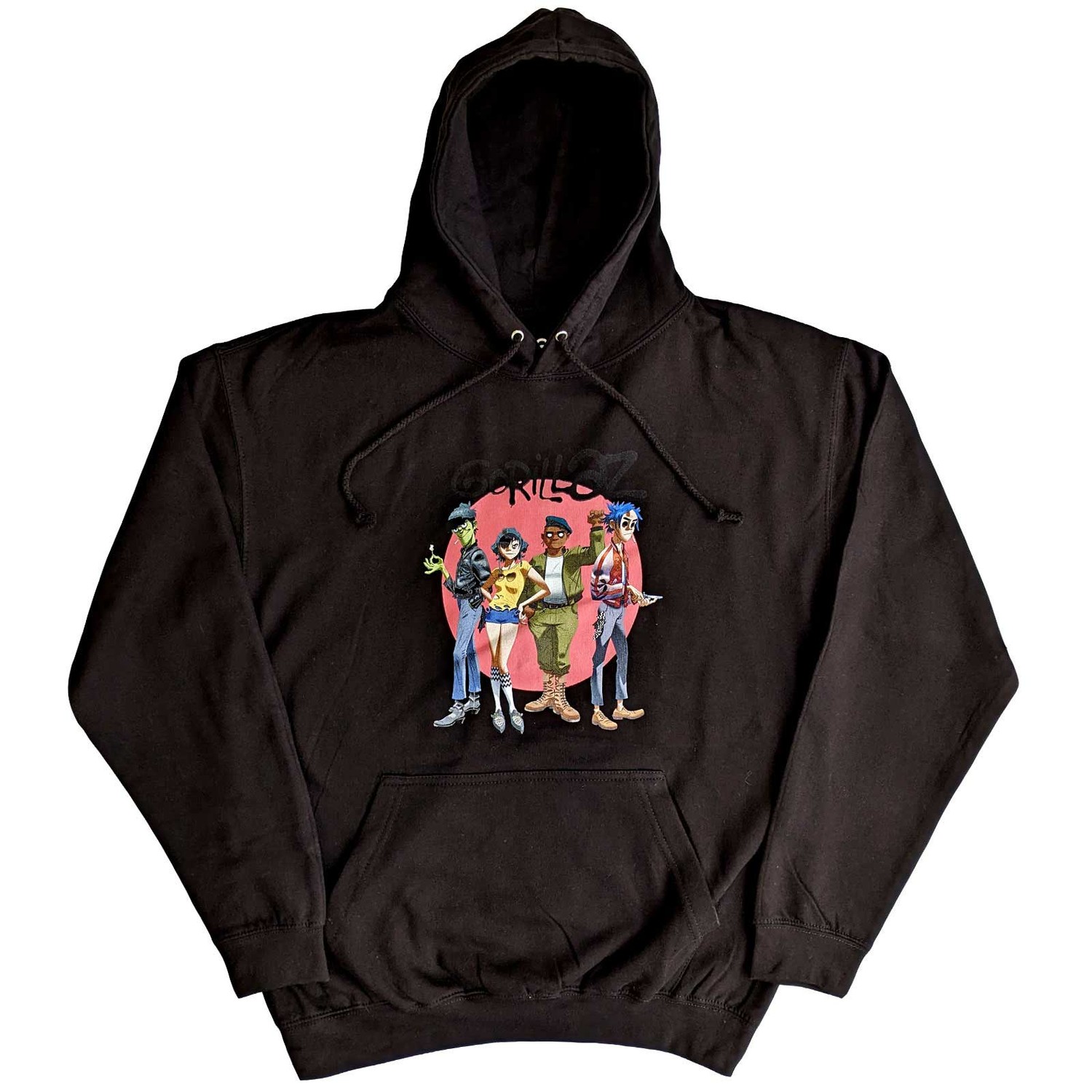 Gorillaz Unisex Pullover Hoodie: Group Circle Rise (XX-Large)
