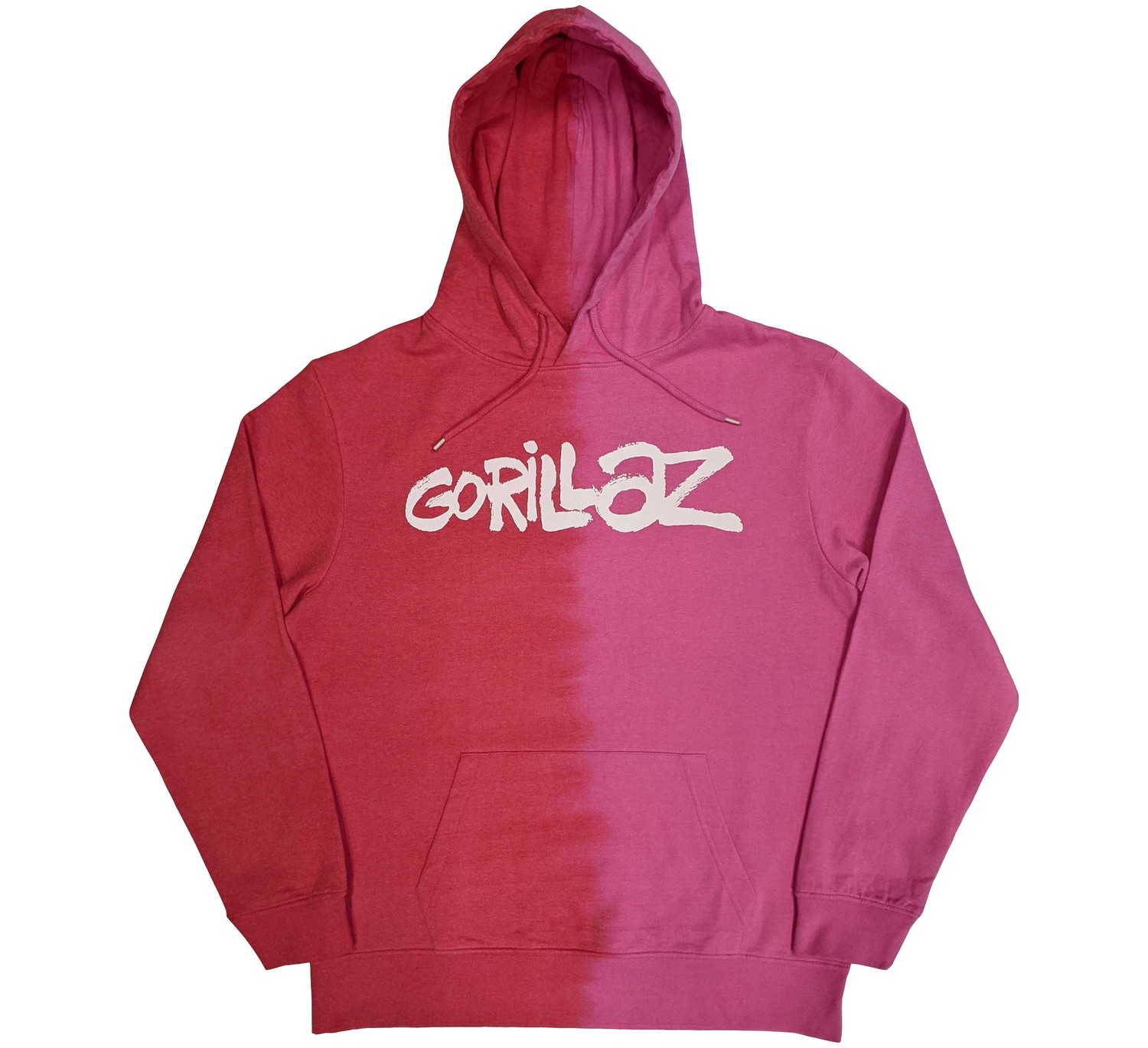 Gorillaz Unisex Pullover Hoodie: Two-Tone Brush Logo (Wash Collection) (Small)