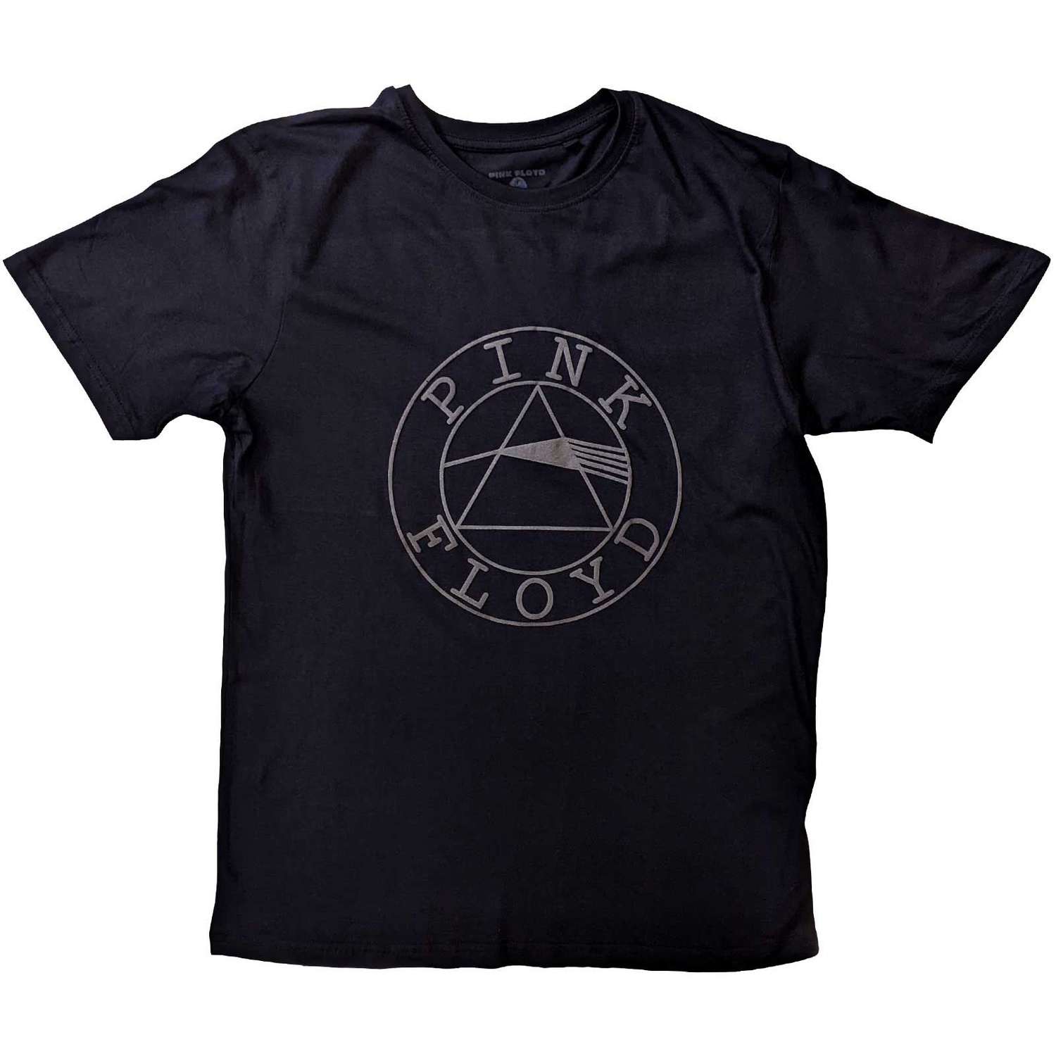 Pink Floyd Unisex Hi-Build T-Shirt: Circle Logo (Large)
