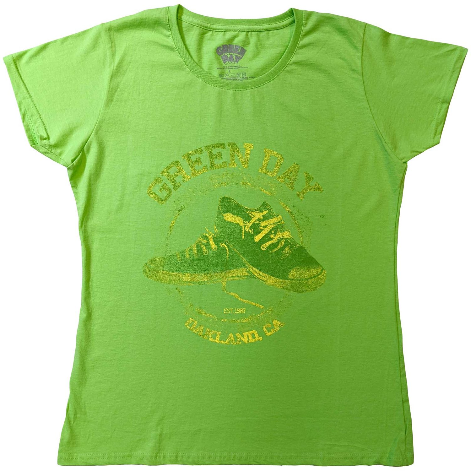 Green Day Ladies T-Shirt: All Stars (Medium)