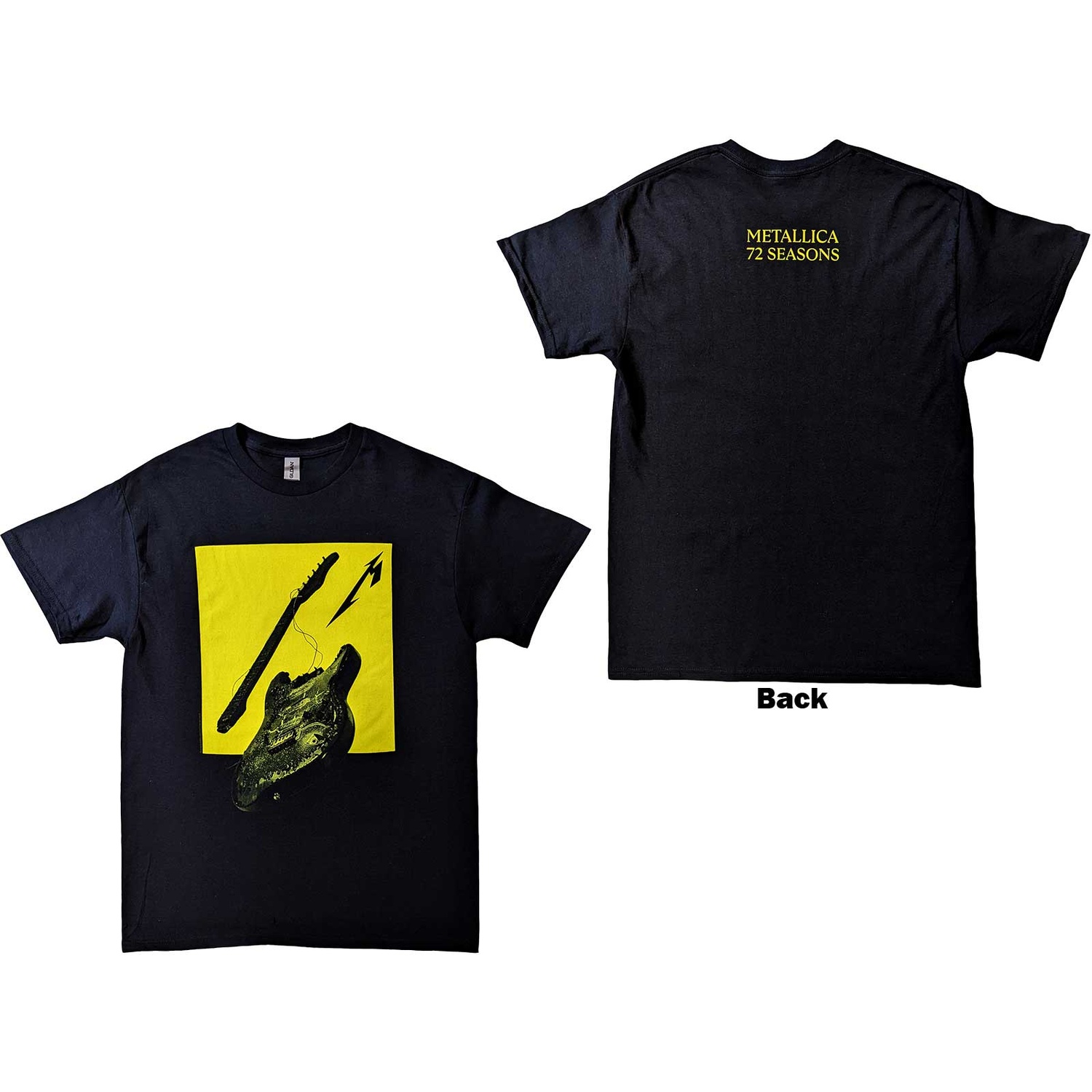 Metallica Unisex T-Shirt: 72 Seasons Broken/Burnt Guitar (Back Print) (Small)
