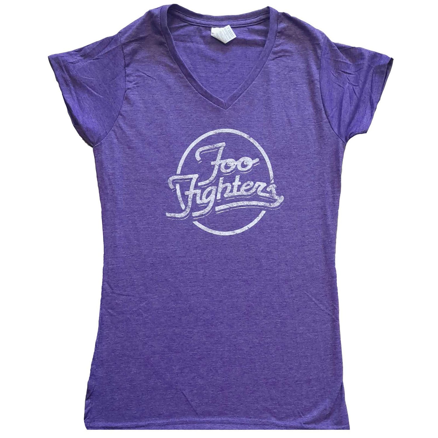 Foo Fighters Ladies T-Shirt: Text Logo (Ex-Tour) (Medium)