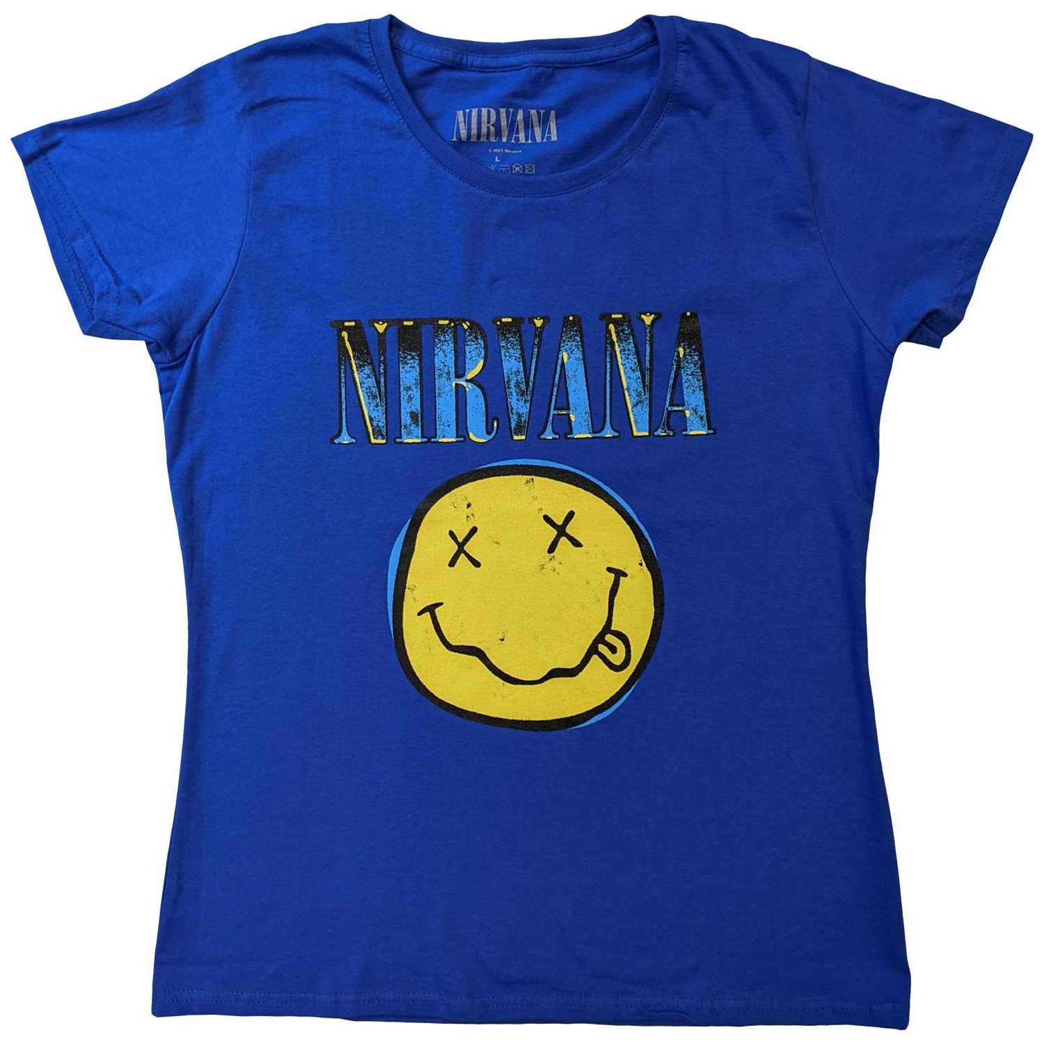 Nirvana Unisex T-Shirt: Xerox Smiley (Small)