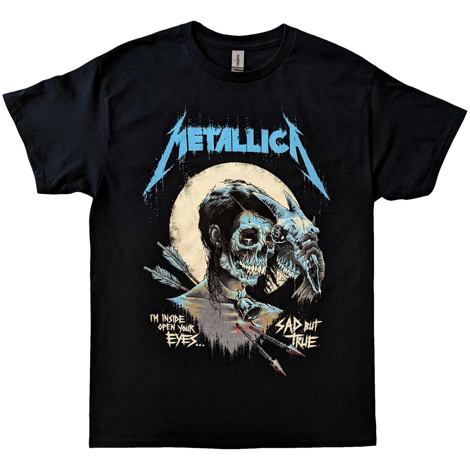 Metallica Unisex T-Shirt: Sad But True Poster (Medium)