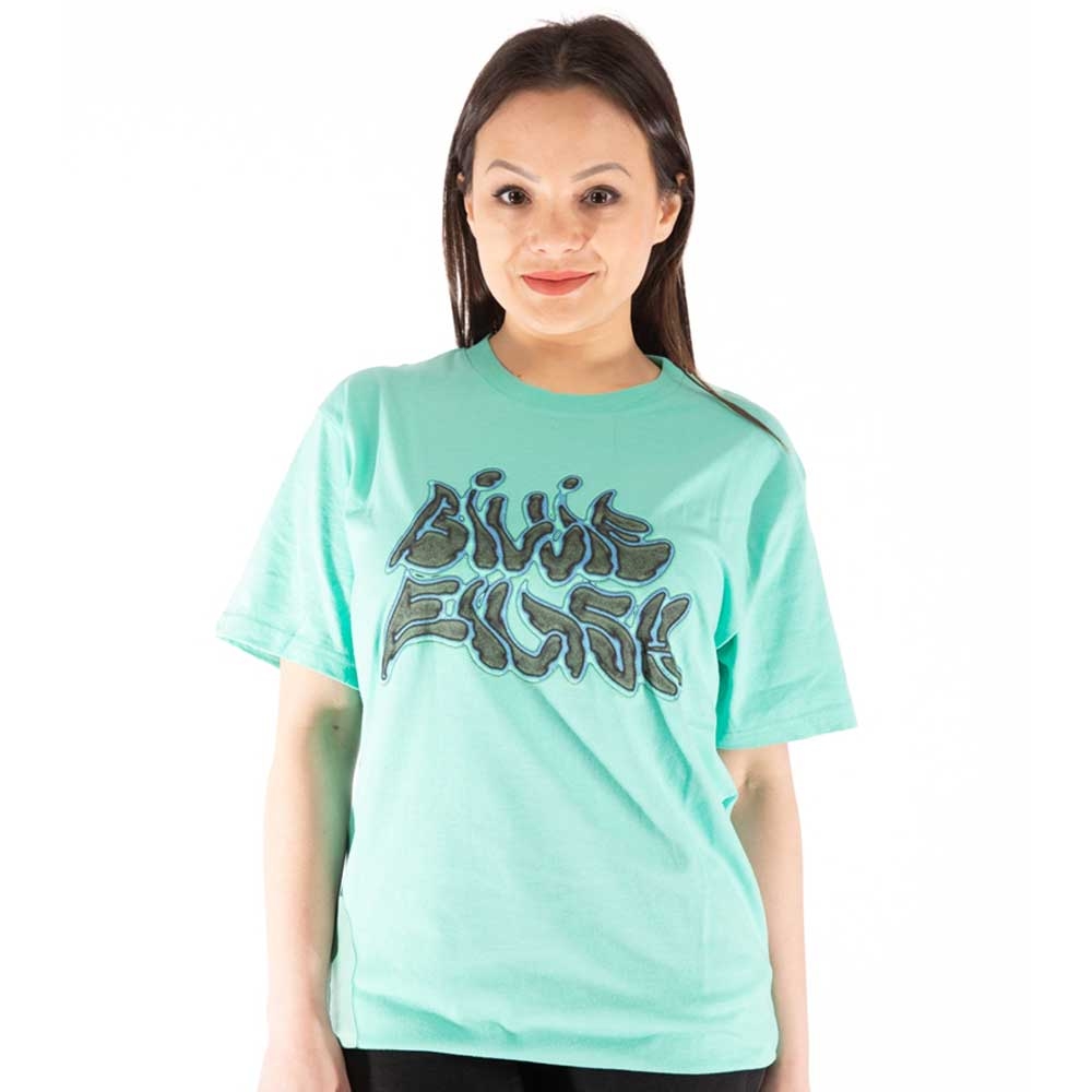 Billie Eilish Unisex T-Shirt: Neon Logo Billie (Back Print) (Medium)