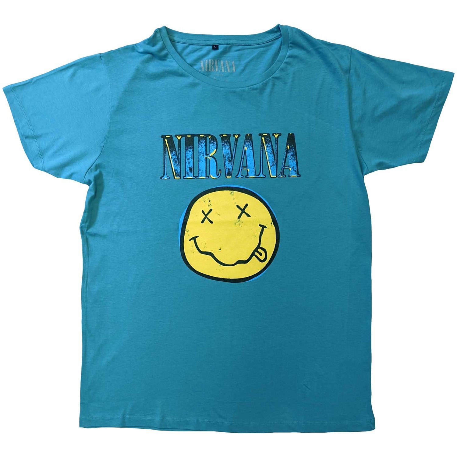 Nirvana Unisex T-Shirt: Xerox Smiley (Large)