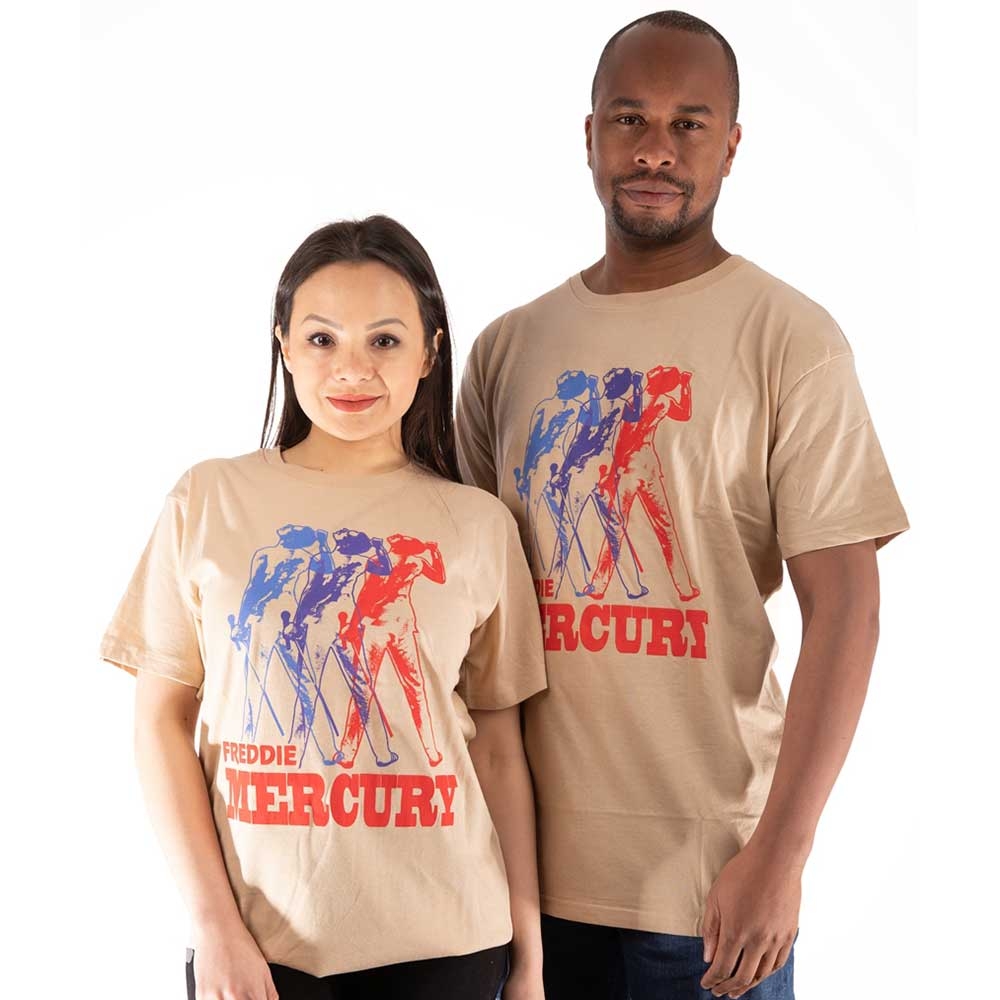 Freddie Mercury Unisex T-Shirt: Multicolour Photo (X-Large)