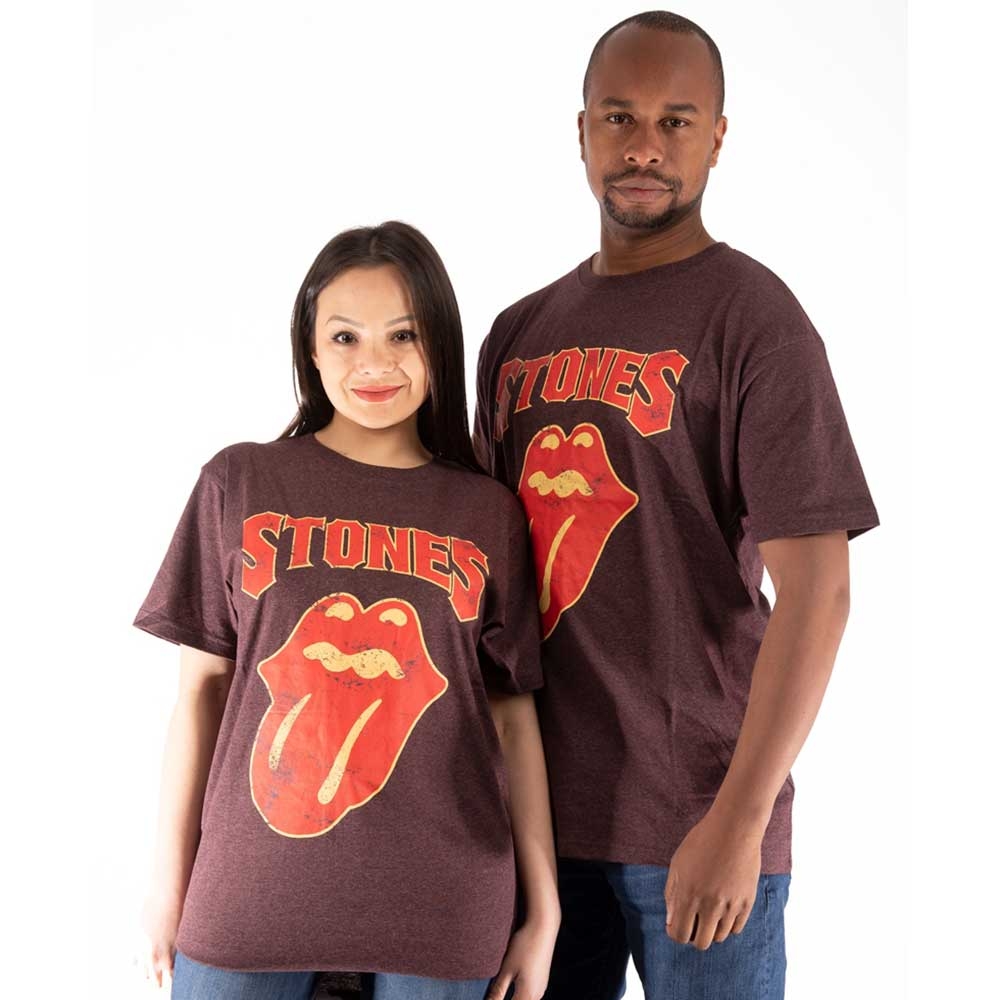 The Rolling Stones Unisex T-Shirt: Gothic Text (X-Large)
