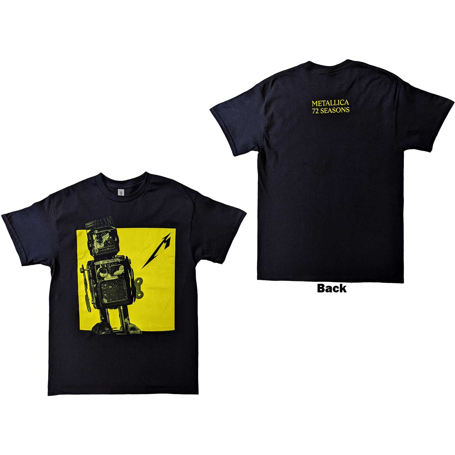 Metallica Unisex T-Shirt: 72 Seasons Burnt Robot (Back Print) (XX-Large)