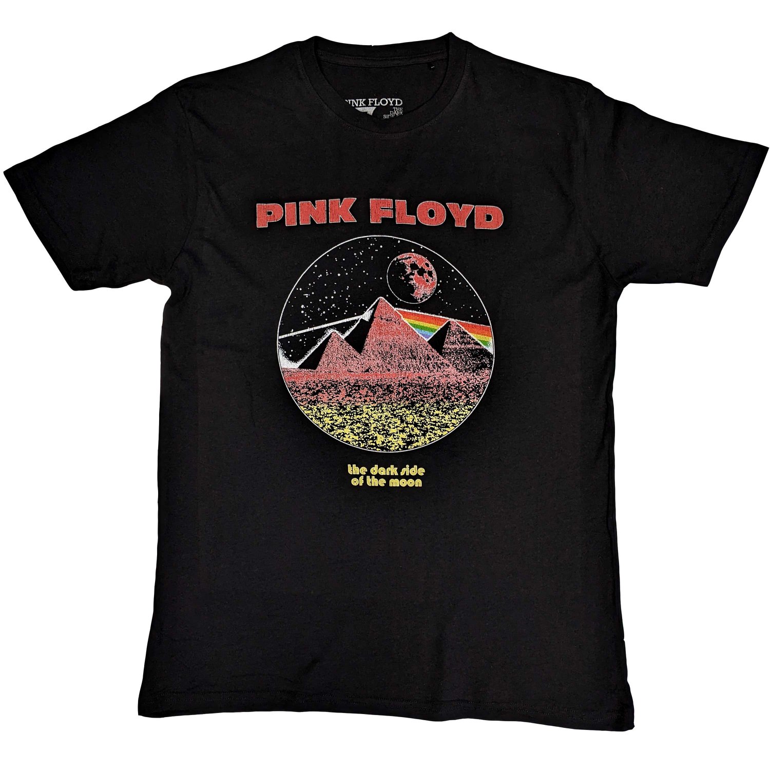 Pink Floyd Unisex T-Shirt: Vintage Pyramids (X-Large)