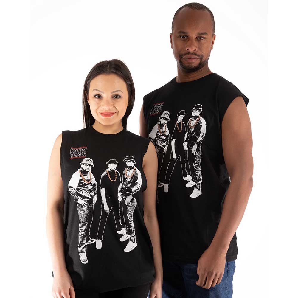 Run DMC Unisex Vest T-Shirt: Gold Chains Photo (X-Large)