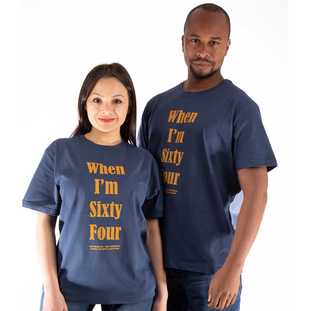 The Beatles Unisex T-Shirt: When I'm Sixty Four (Back Print) (XX-Large)