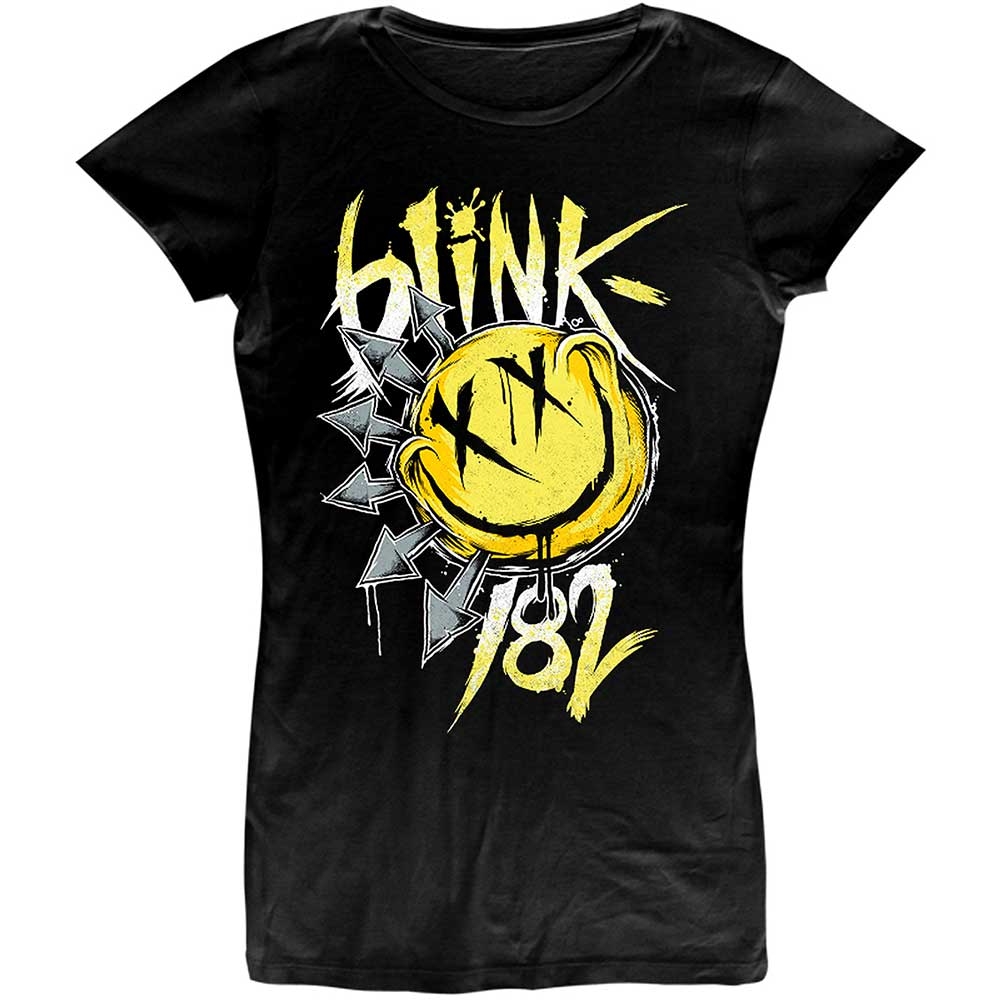Blink-182 Ladies T-Shirt: Big Smile (X-Large)