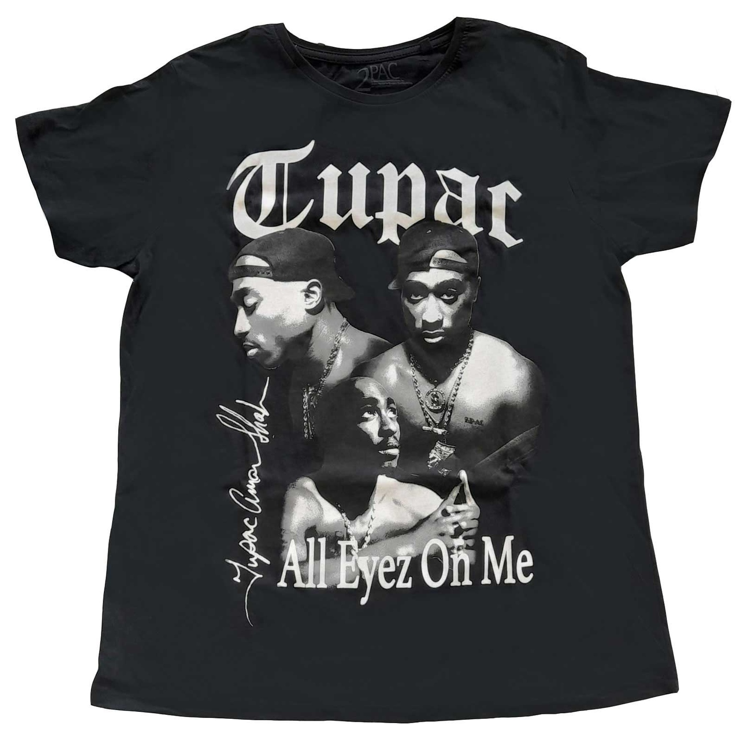 Tupac Ladies T-Shirt: All Eyez B&W (12)