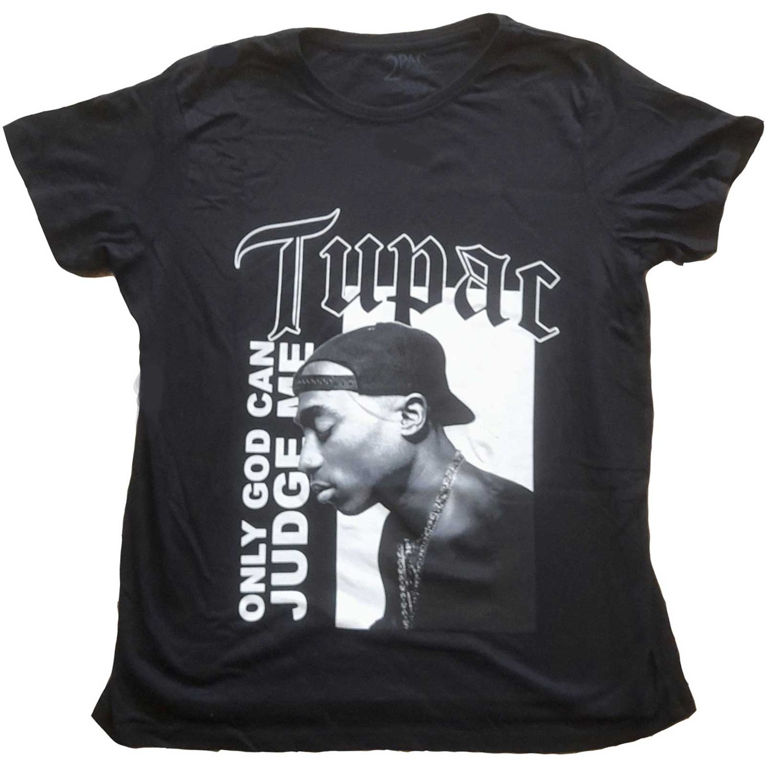 Tupac Ladies T-Shirt: Only God Text (18)