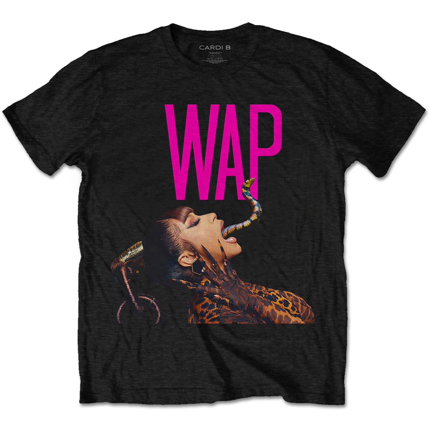 Cardi B Unisex T-Shirt: Dripping Snake (Small)