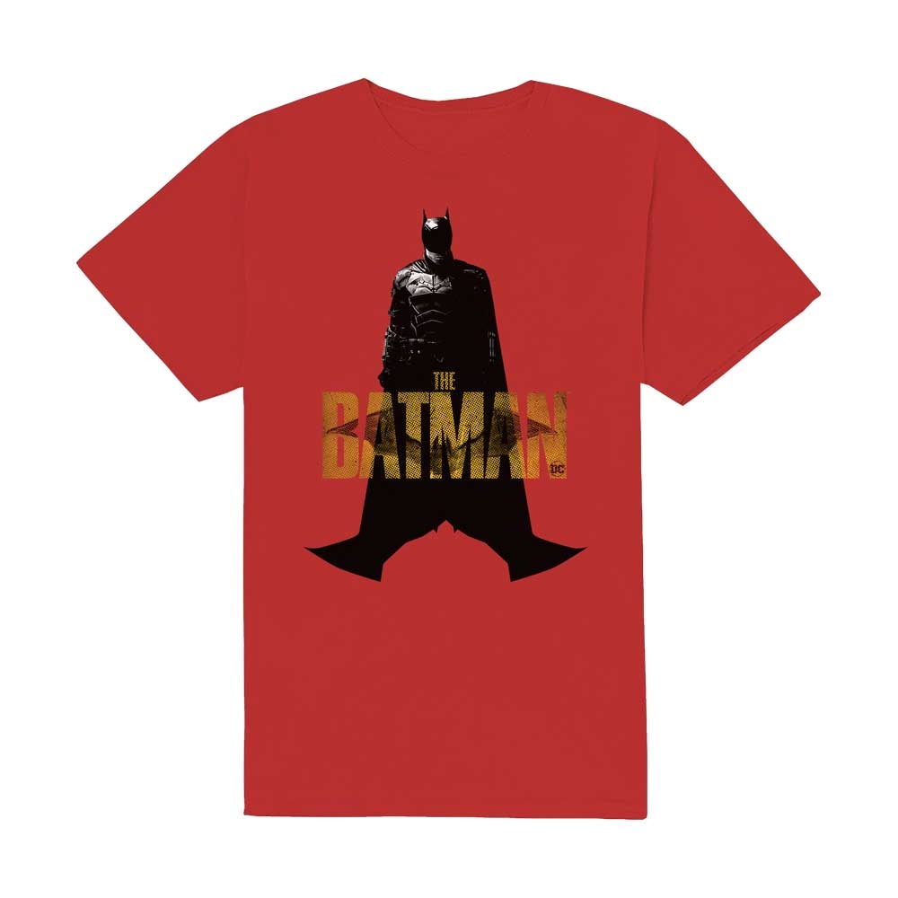 DC Comics Unisex T-Shirt: The Batman Yellow Text (Small)