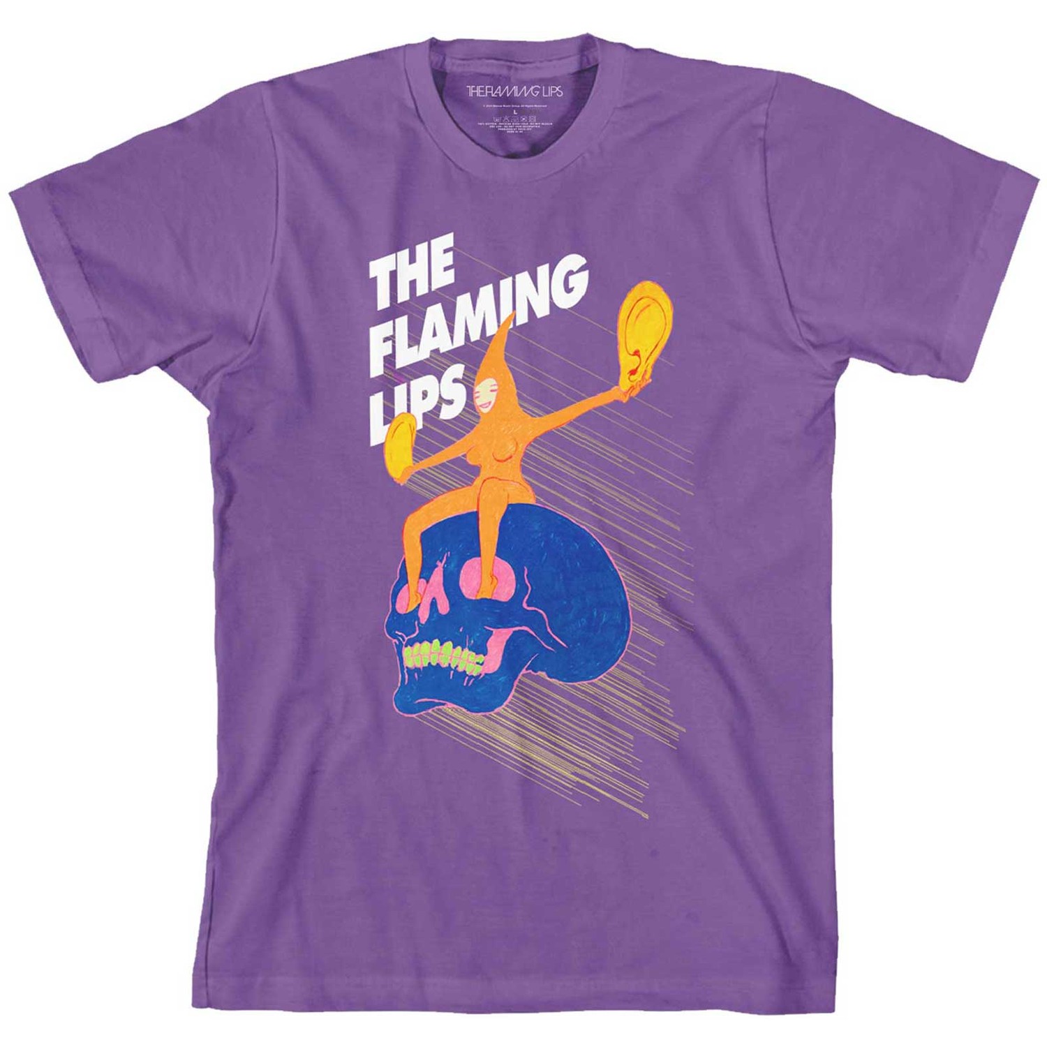 The Flaming Lips Unisex T-Shirt: Skull Rider (Medium)