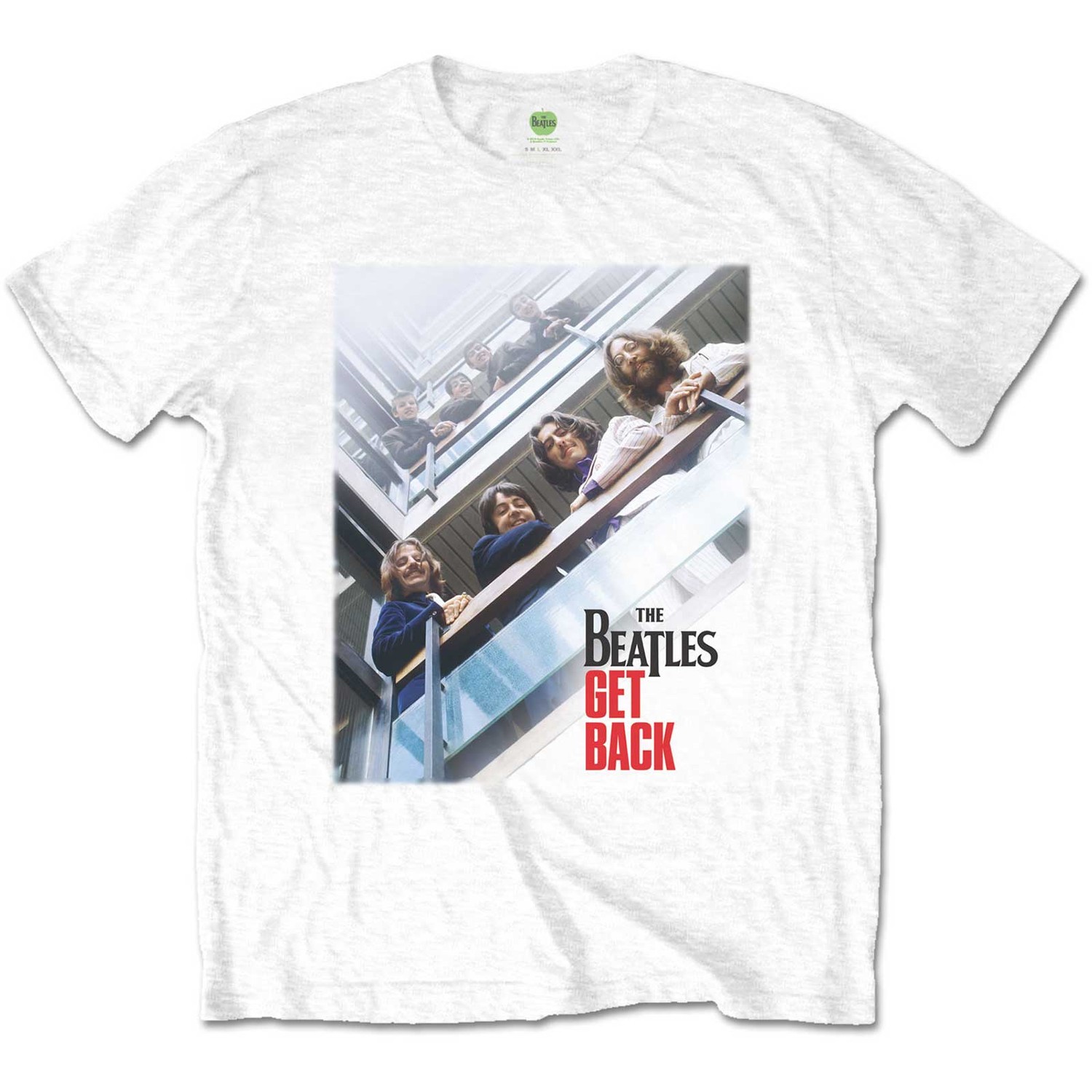 The Beatles Unisex T-Shirt: Get Back Poster (Medium)