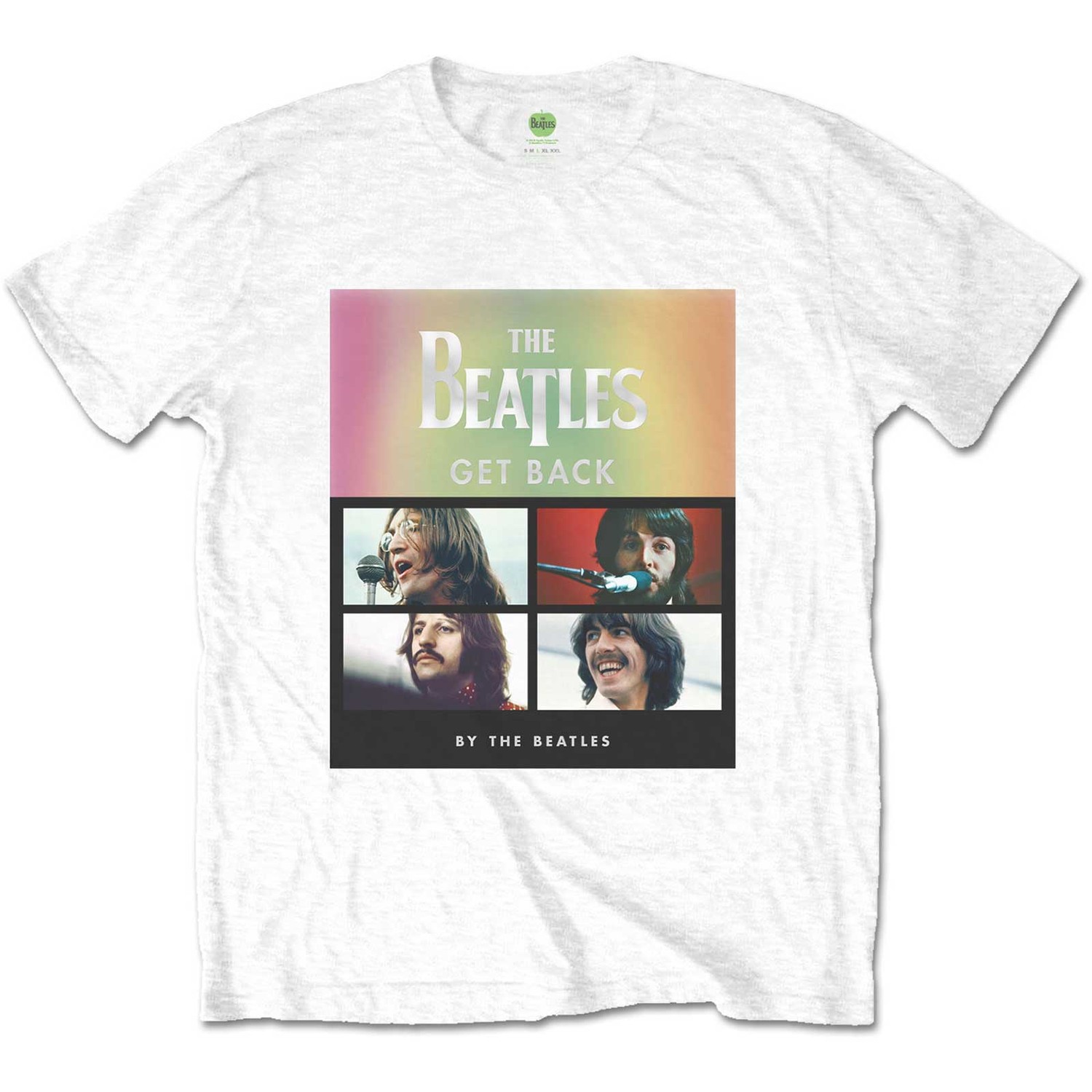 The Beatles Unisex T-Shirt: Album Faces Gradient (Medium)