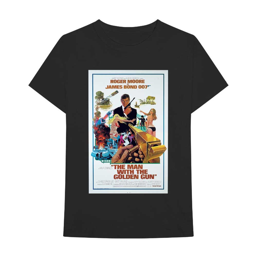 James Bond 007 Unisex T-Shirt: The Man With The Golden Gun Poster (X-Large)