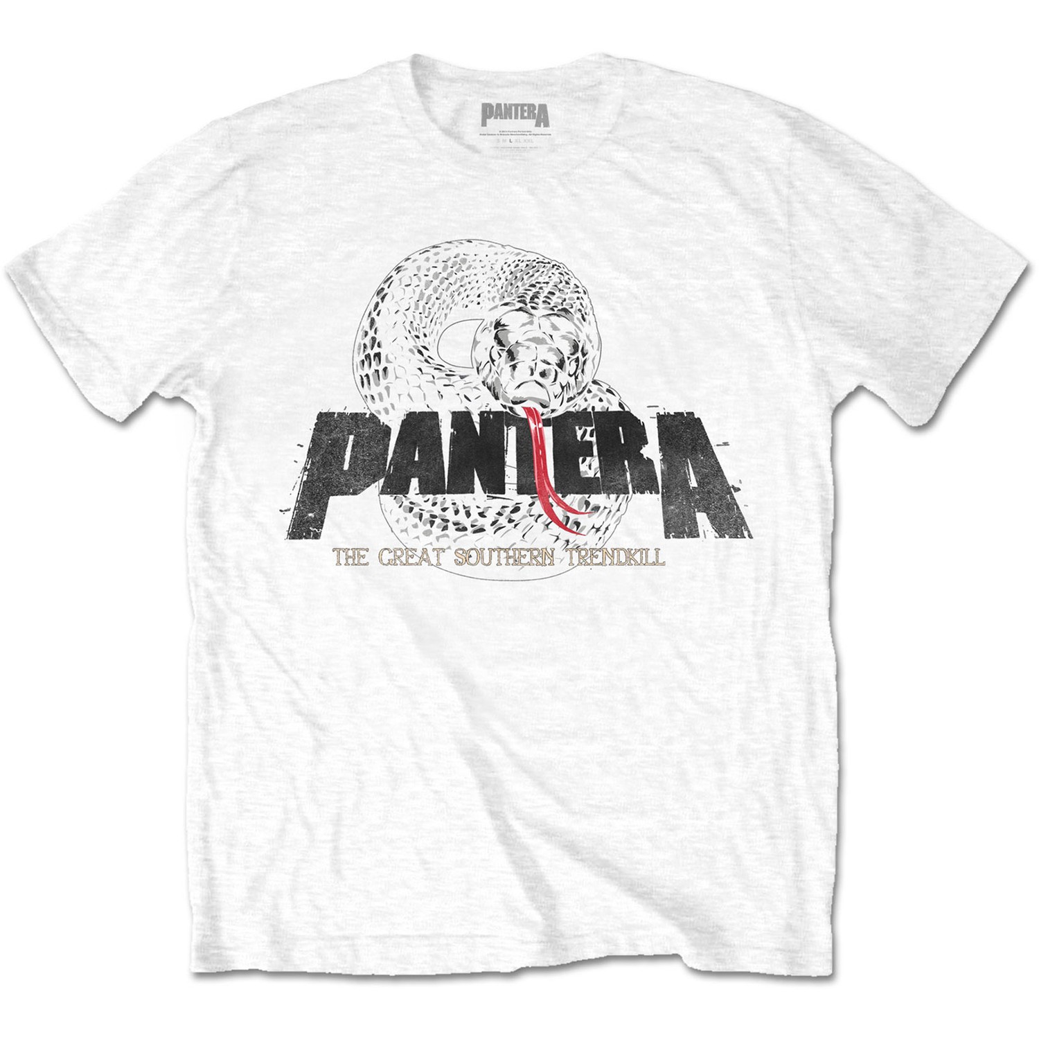 Pantera Unisex T-Shirt: Snake Logo (XX-Large)
