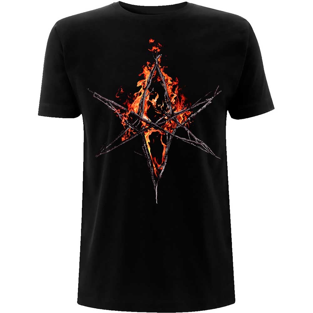 Bring Me The Horizon Unisex T-Shirt: Flaming Hex (Small)
