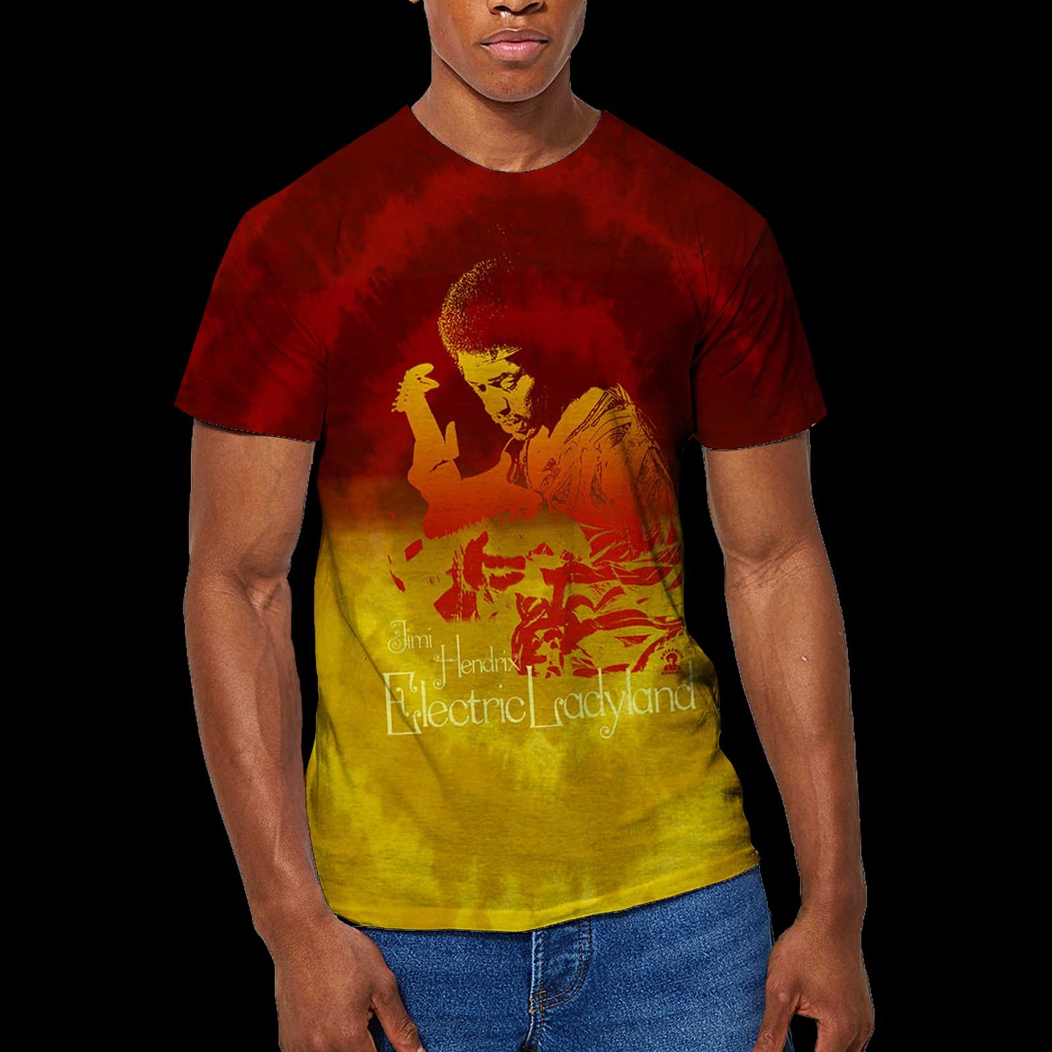 Jimi Hendrix Unisex T-Shirt: Electric Ladyland (Wash Collection) (Large)