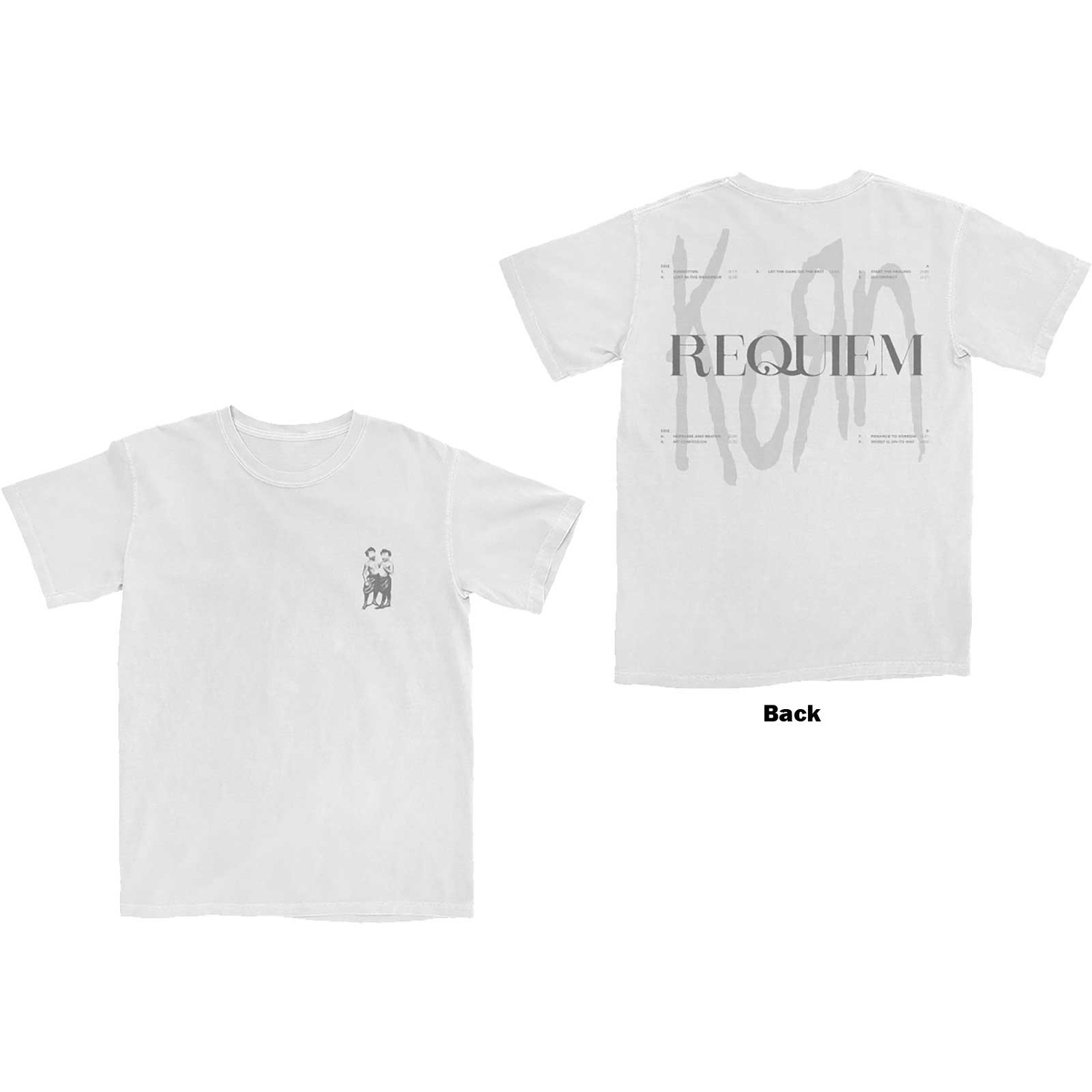 Korn Unisex T-Shirt: Requiem (Back Print) (Large)