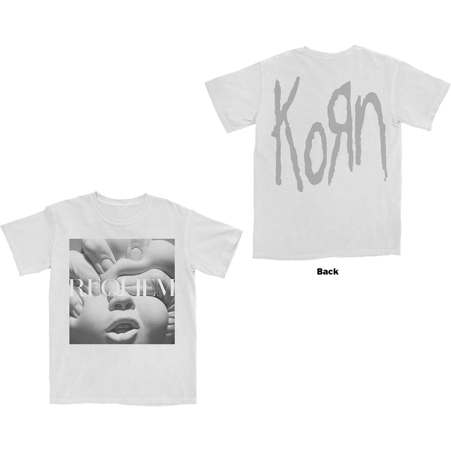 Korn Unisex T-Shirt: Requiem Album Cover (Back Print) (Large)