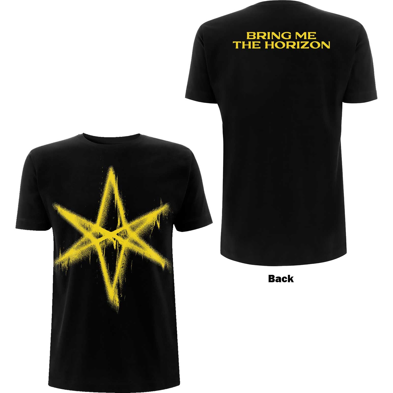 Bring Me The Horizon Unisex T-Shirt: Spray Hex (Back Print) (X-Large)