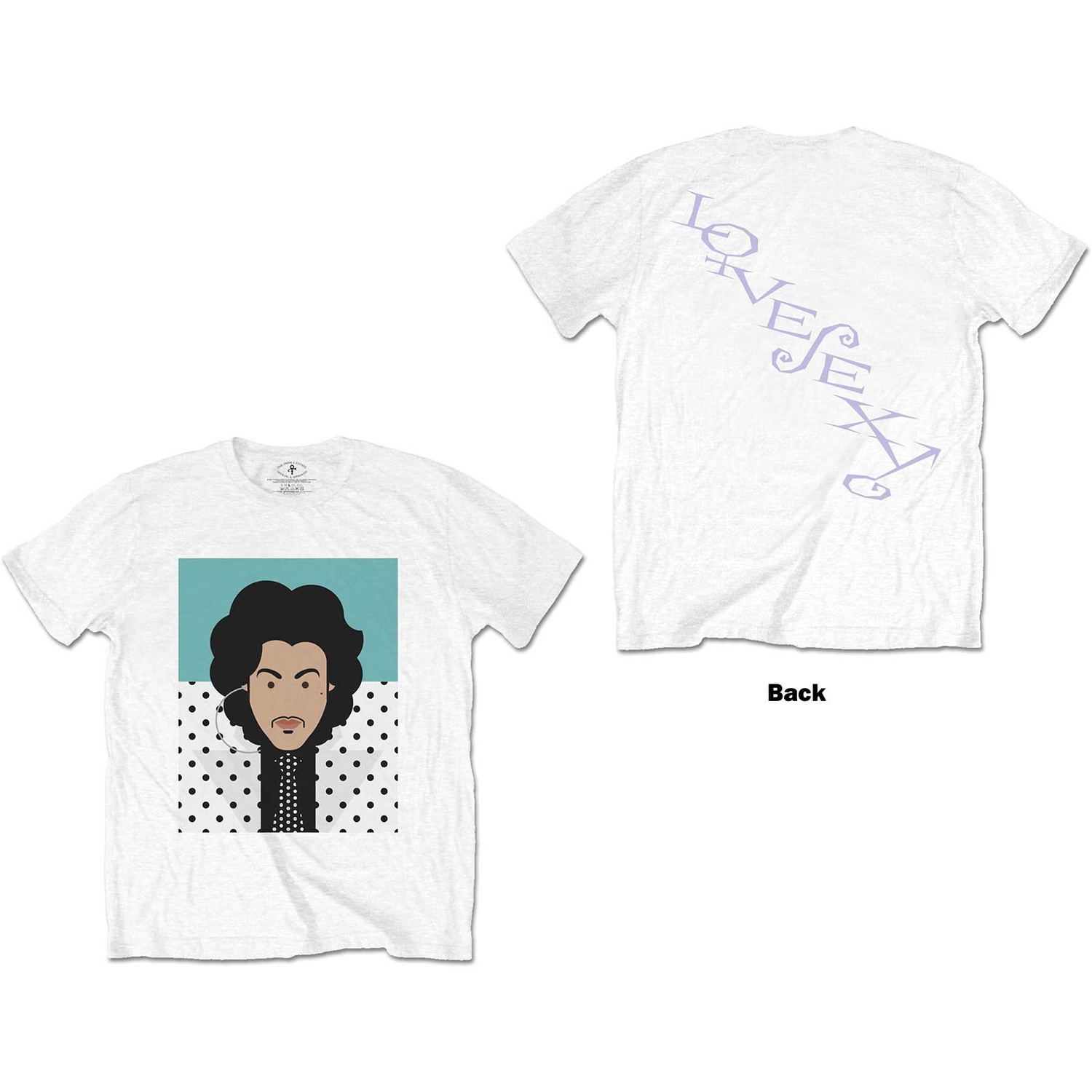 Prince Unisex T-Shirt: Lovesexy (Back Print) (X-Large)
