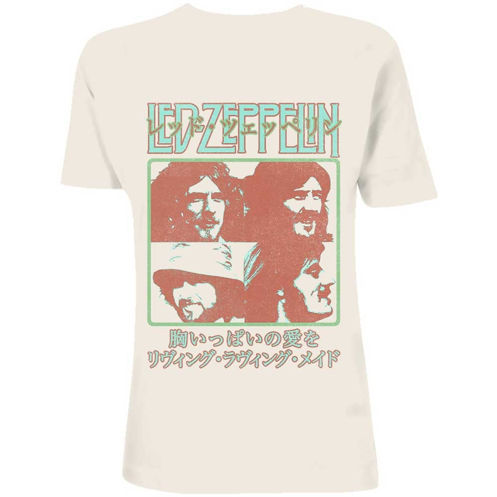 Led Zeppelin Unisex T-Shirt: Japanese Poster (XX-Large)