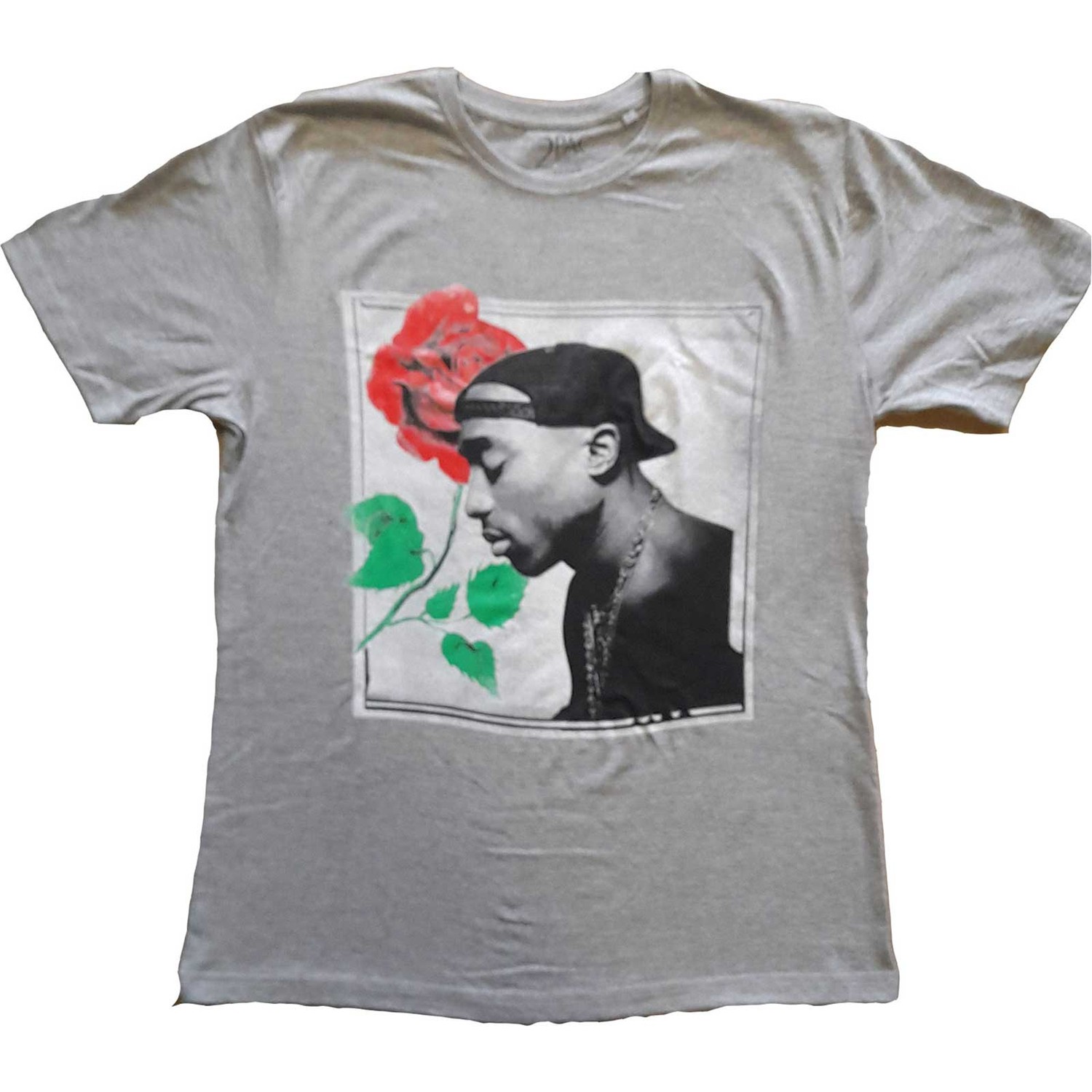 Tupac Unisex T-Shirt: Rose (XX-Large)