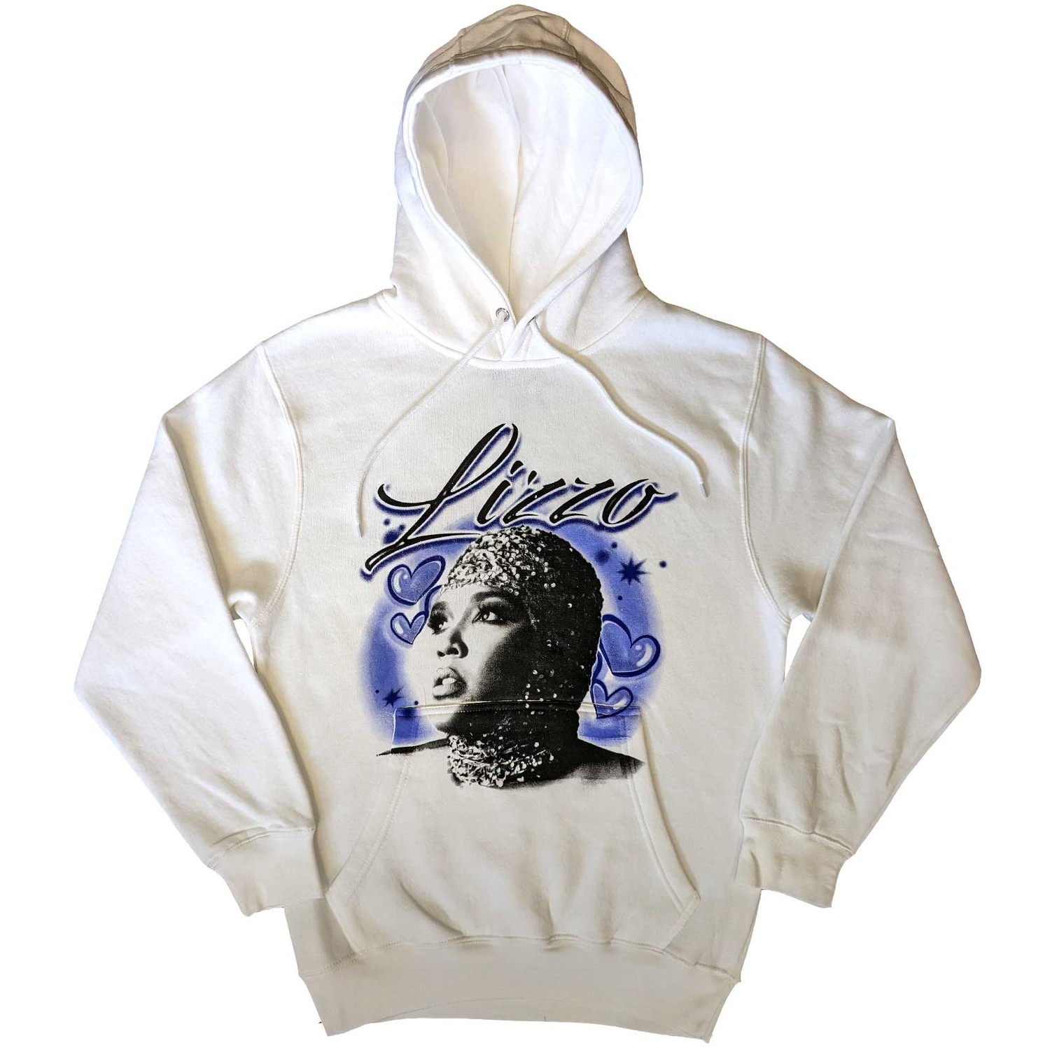 Lizzo Unisex Pullover Hoodie: Special Hearts Airbrush (Small)